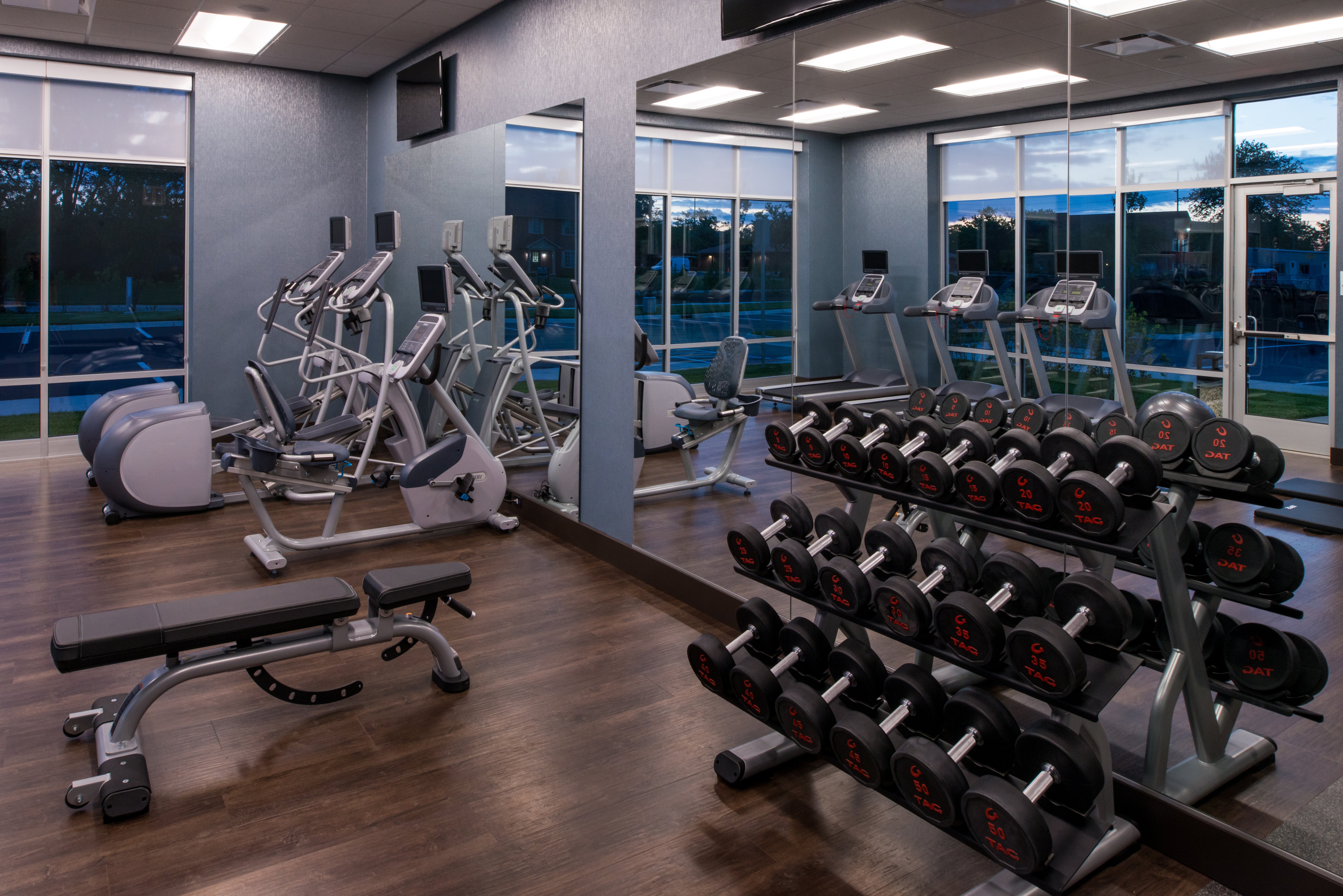 Work up a sweat in the Fitness Center.