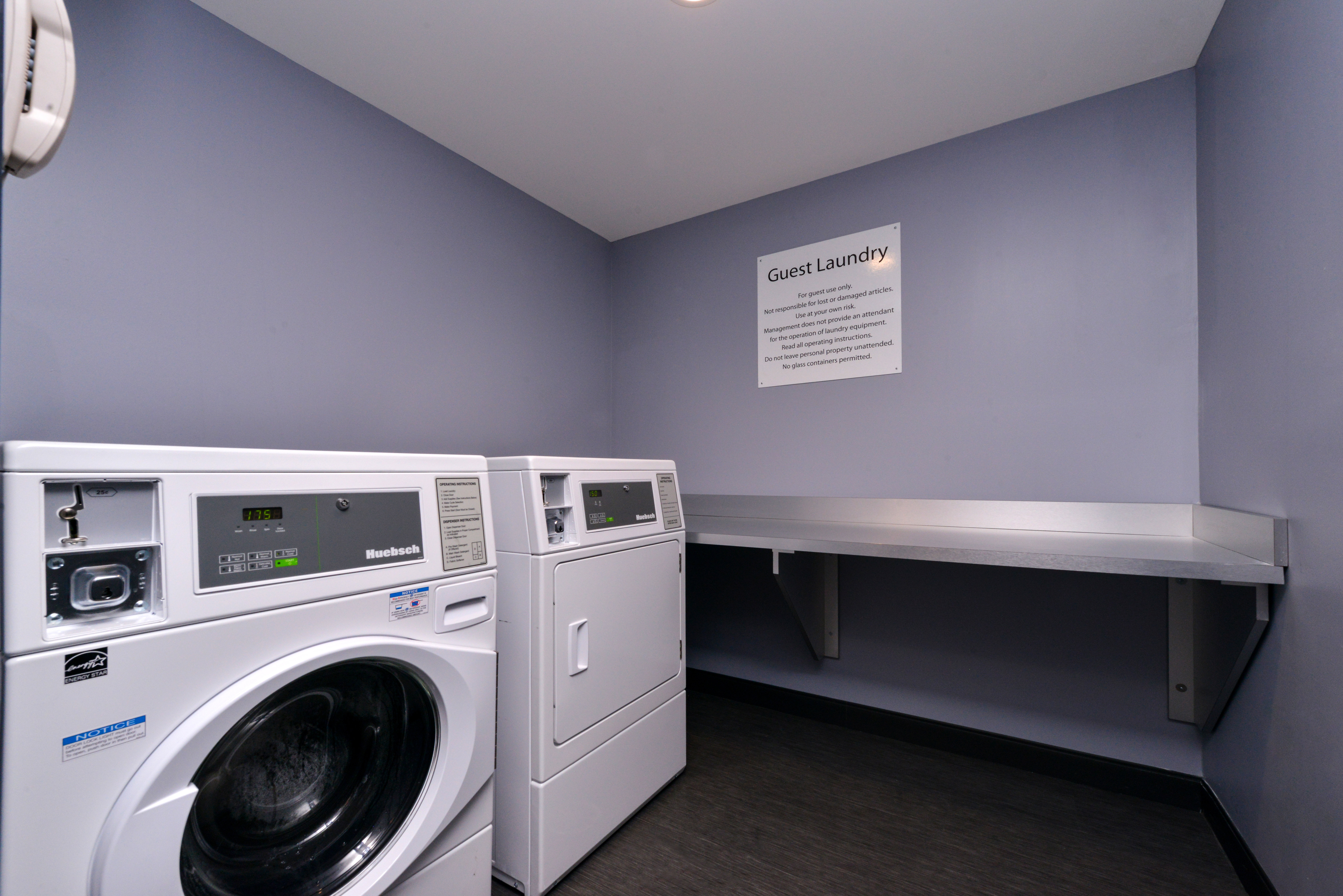 Enjoy the convenience of our on-site guest laundry room.