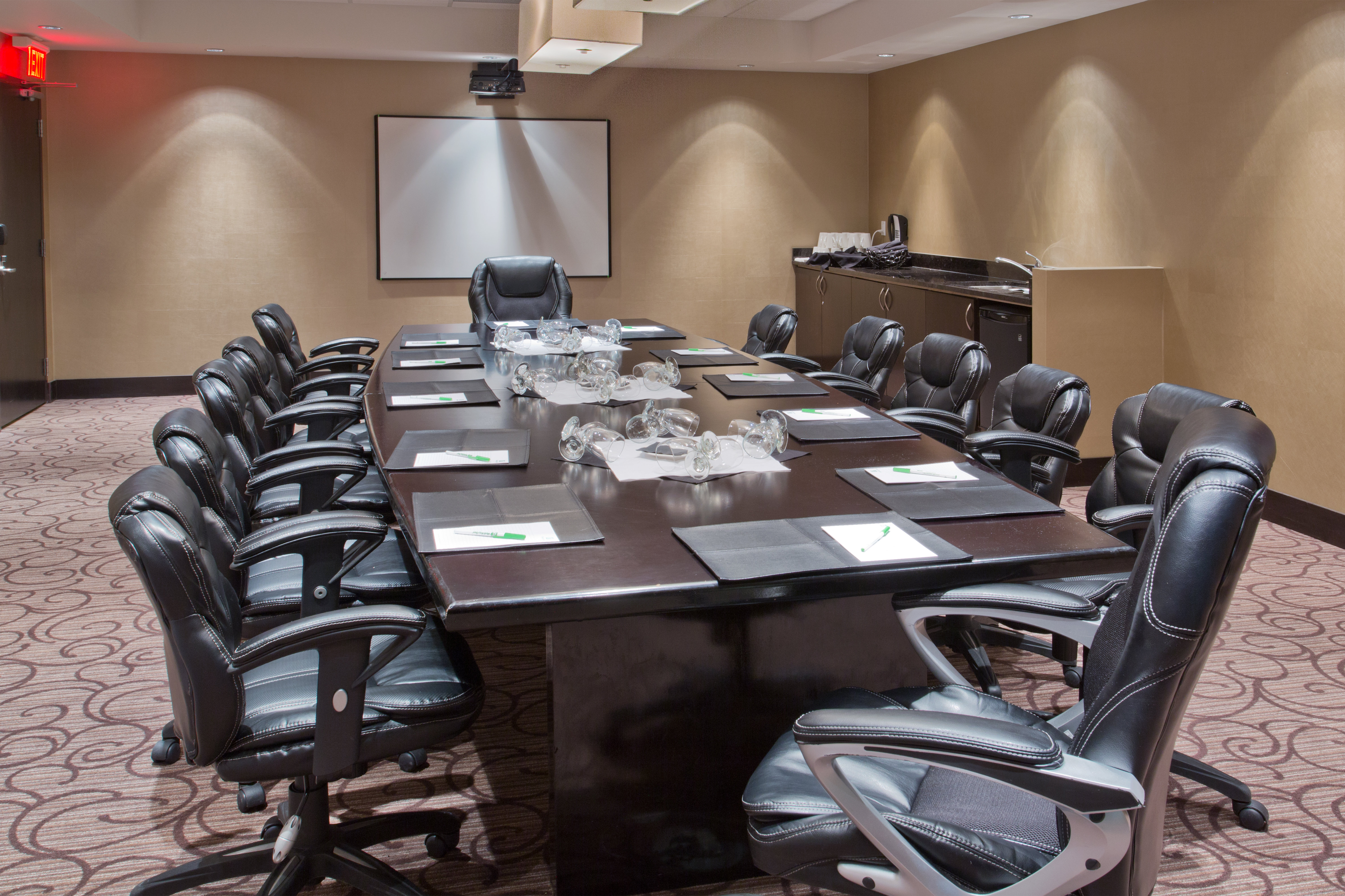 Get down to business with our private Boardroom
