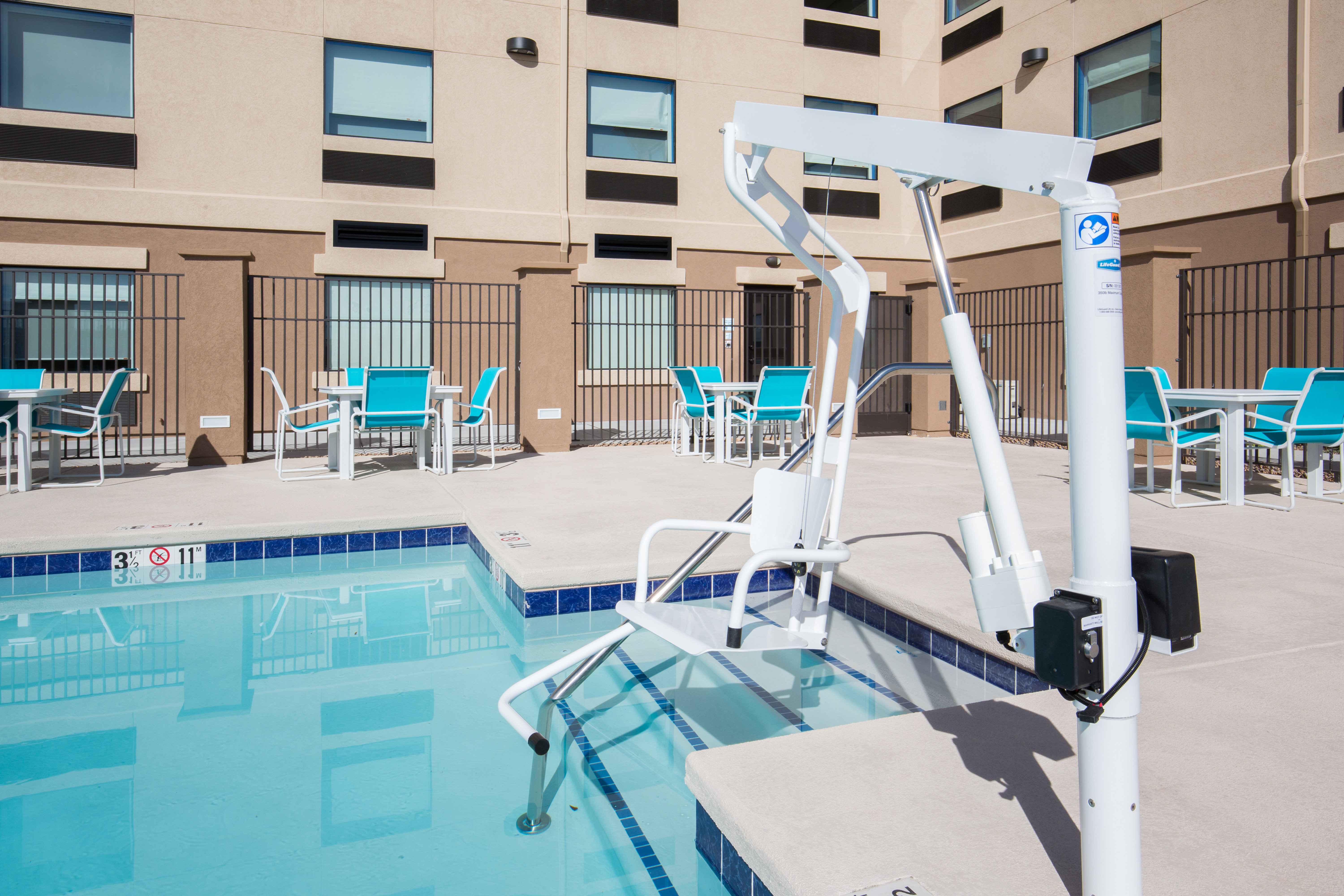ADA/Handicapped accessible Swimming Pool lift