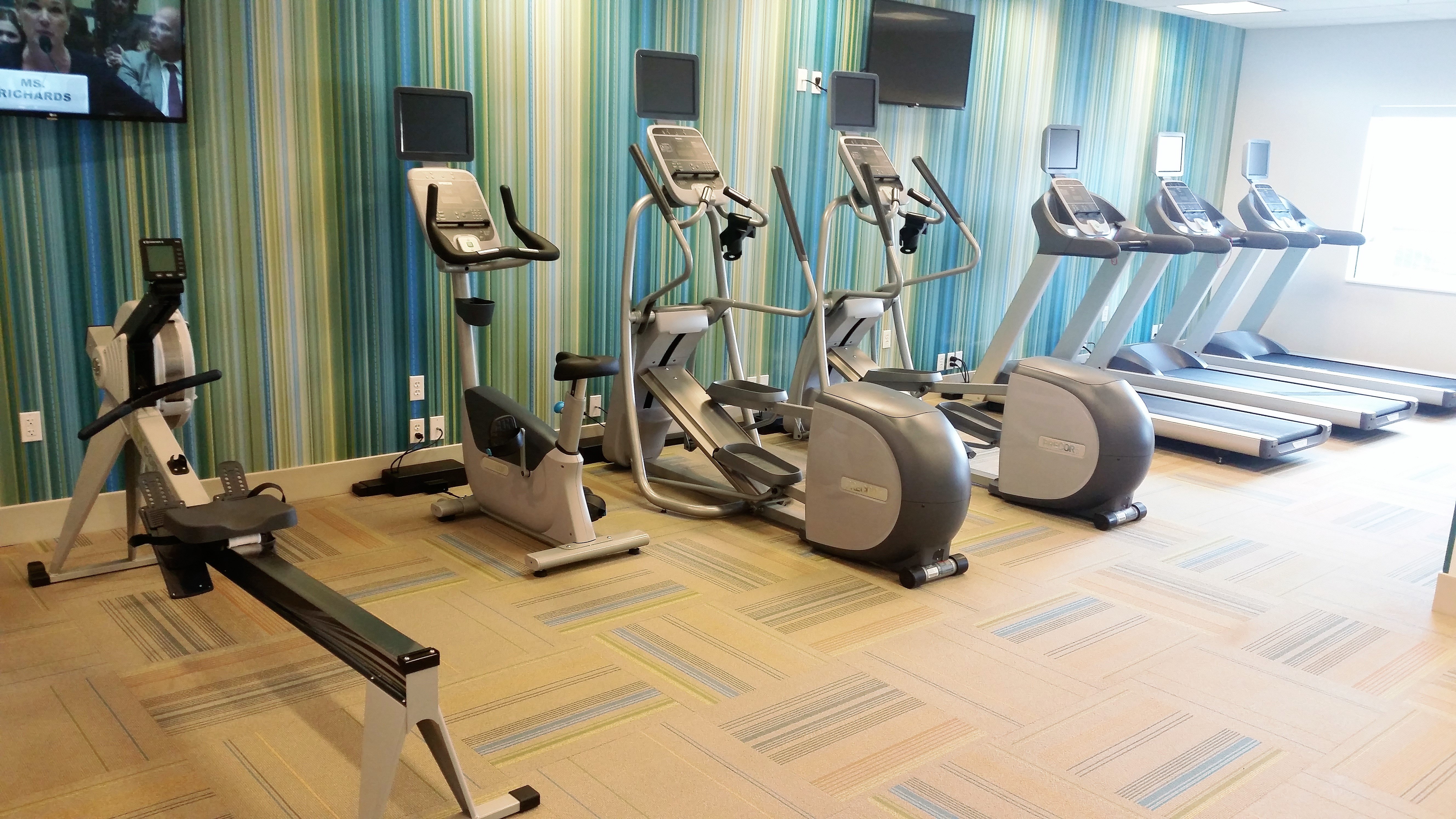 A great variety of equipment in our complimentary fitness center