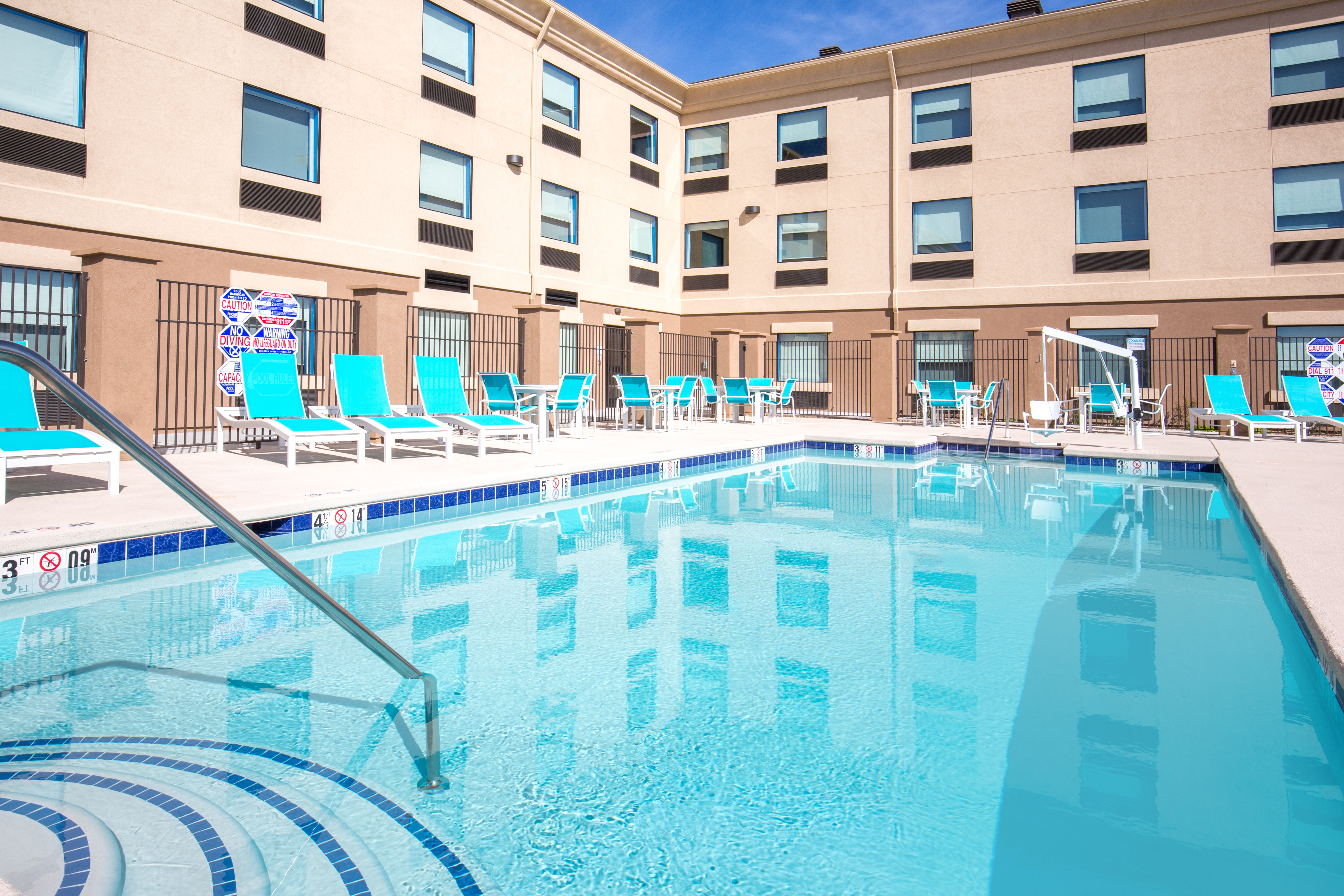 Enjoy our heated outdoor pool year round