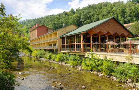River Terrace Resort overlooking a river