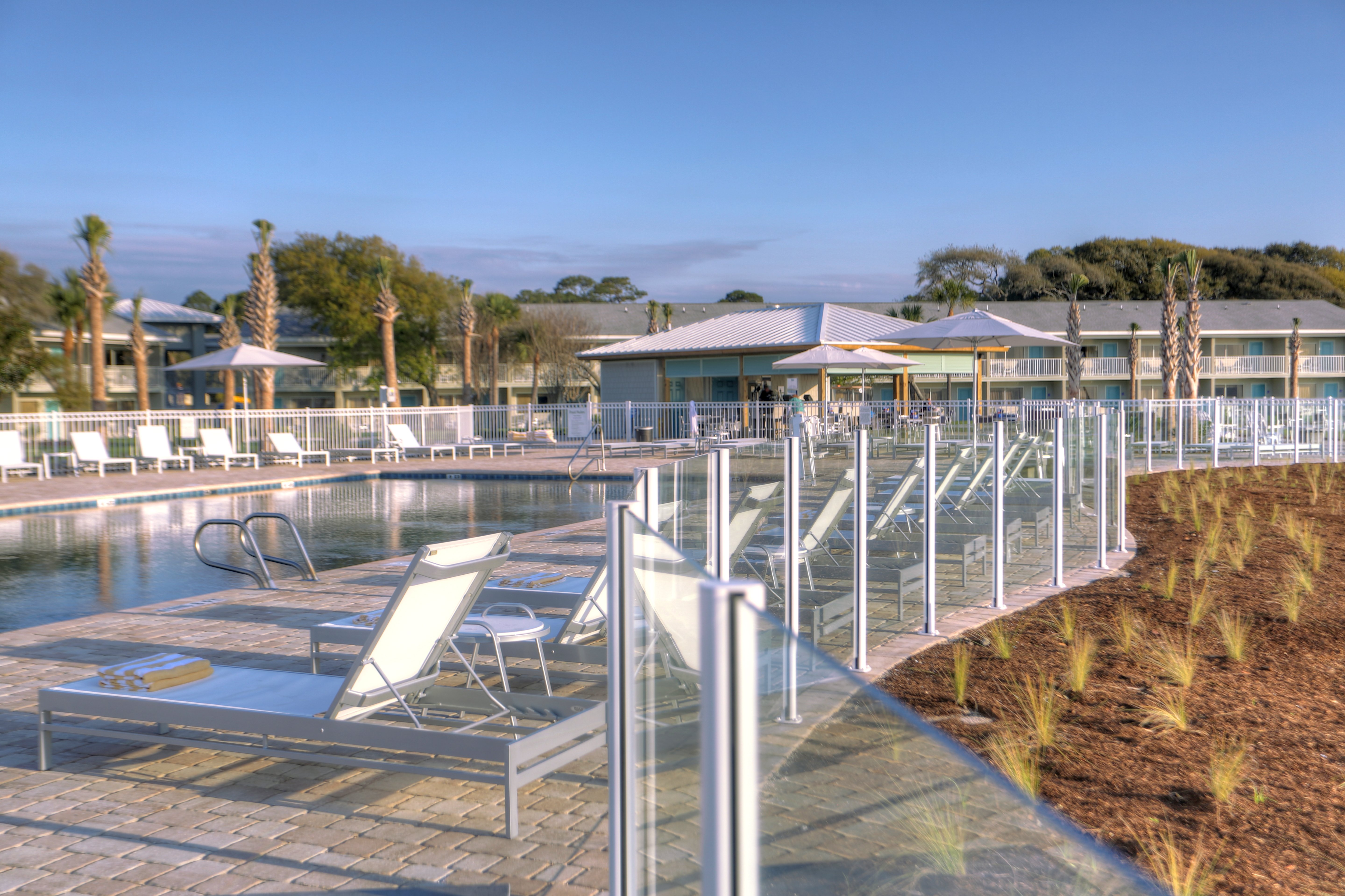 Take a dip in our beachfront swimming pool!