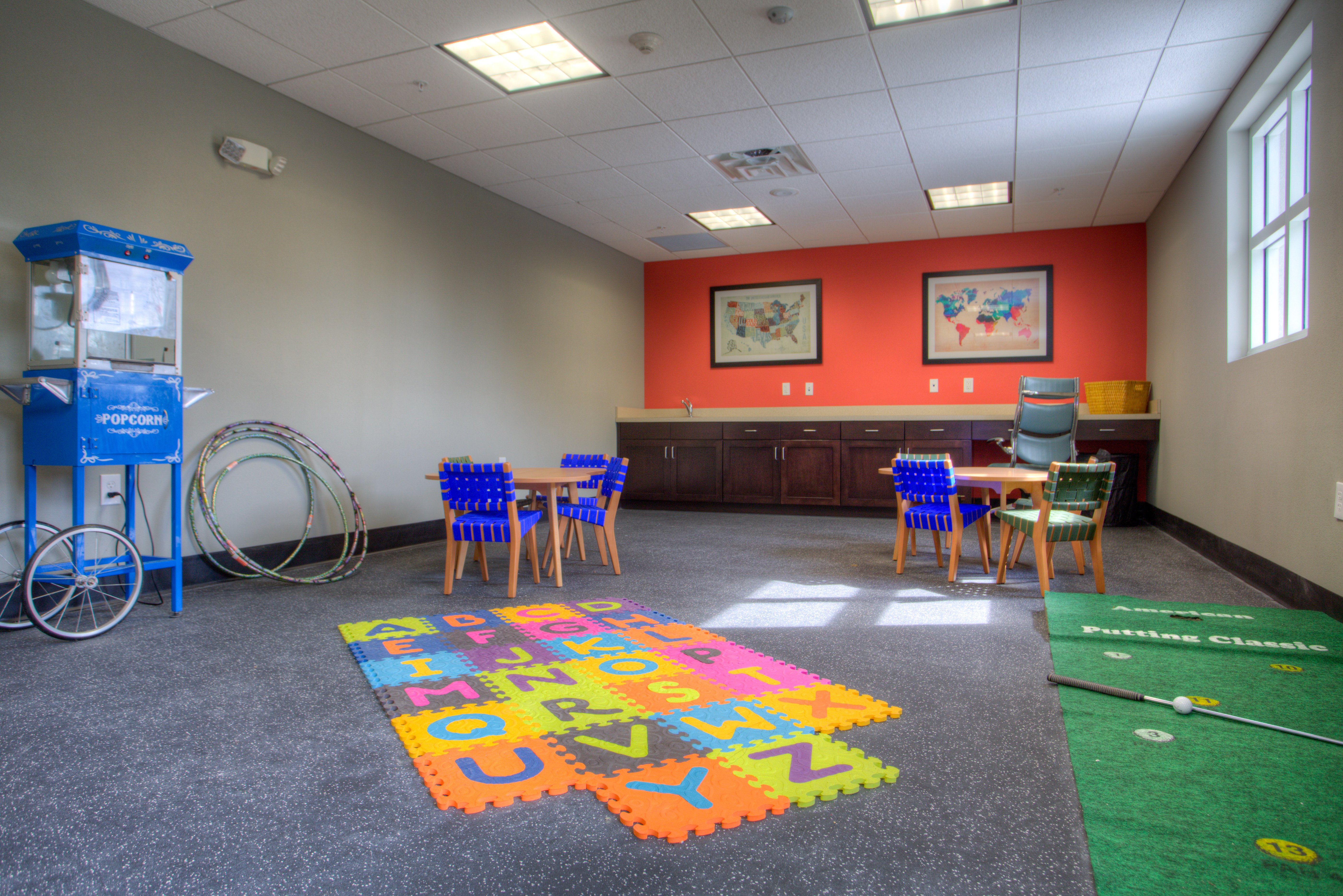 Children will enjoy our kids programming and activity room 