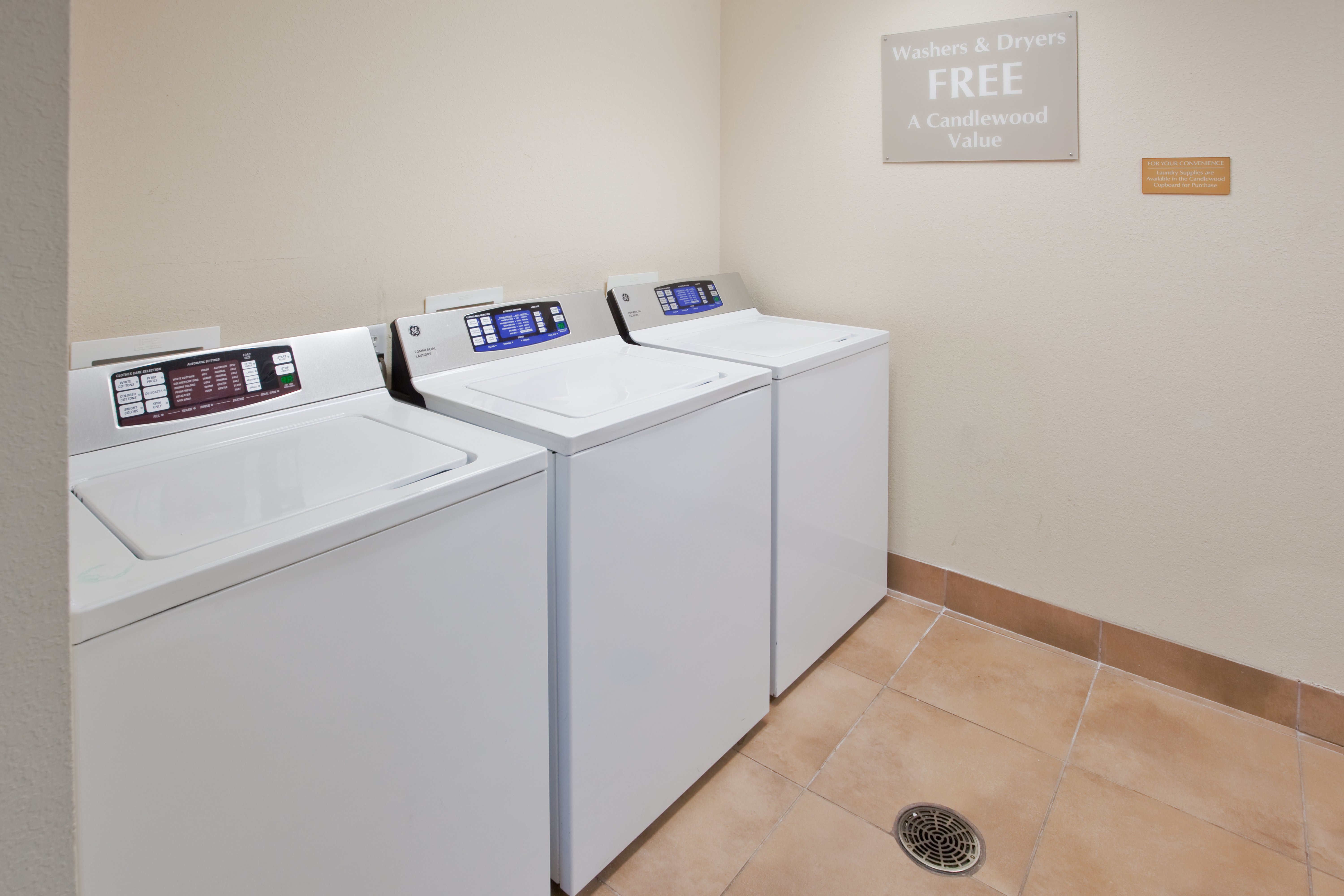 Complimentary Guest Laundry - no quarters required!