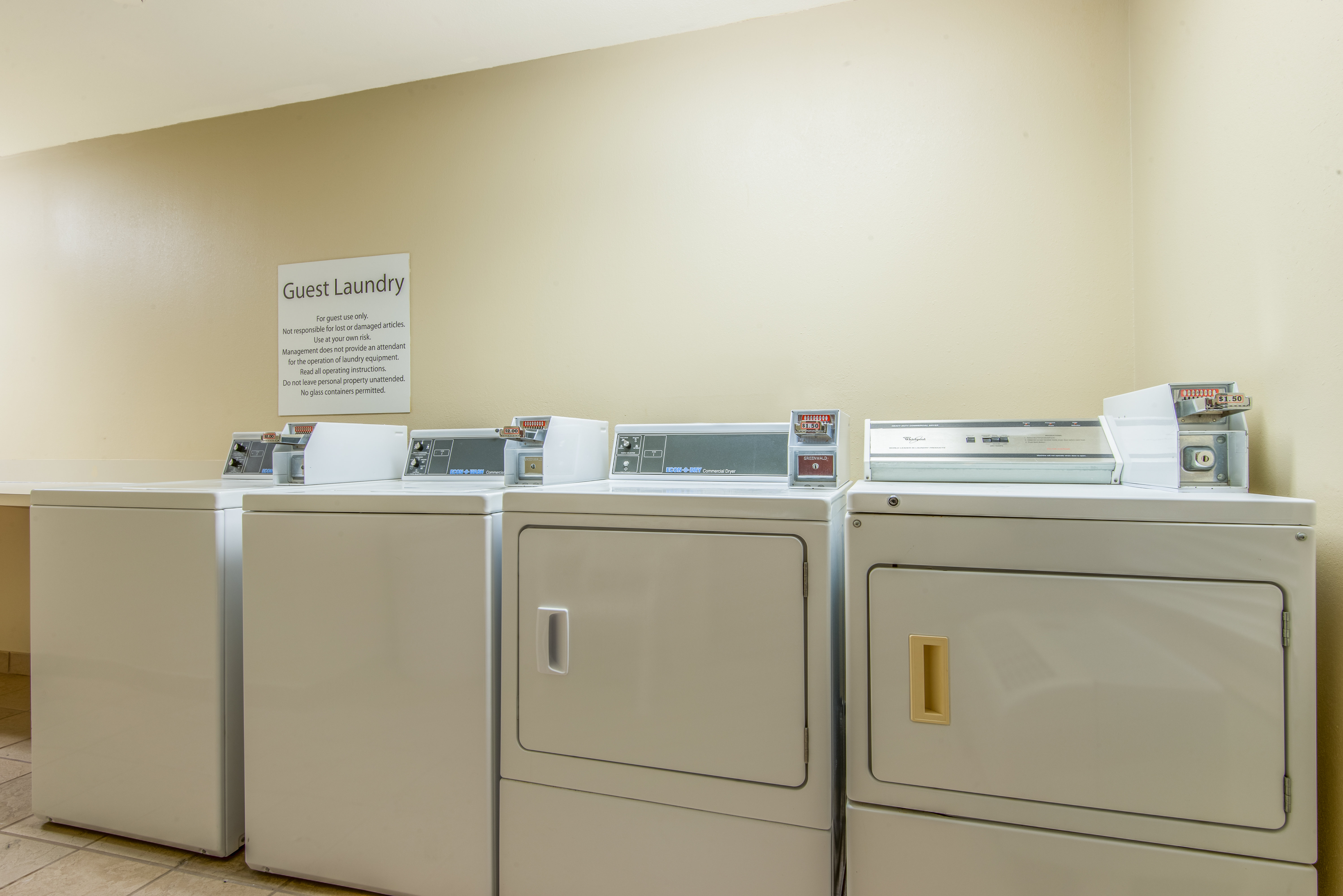 Convenient Enid OK hotel Laundry Facility