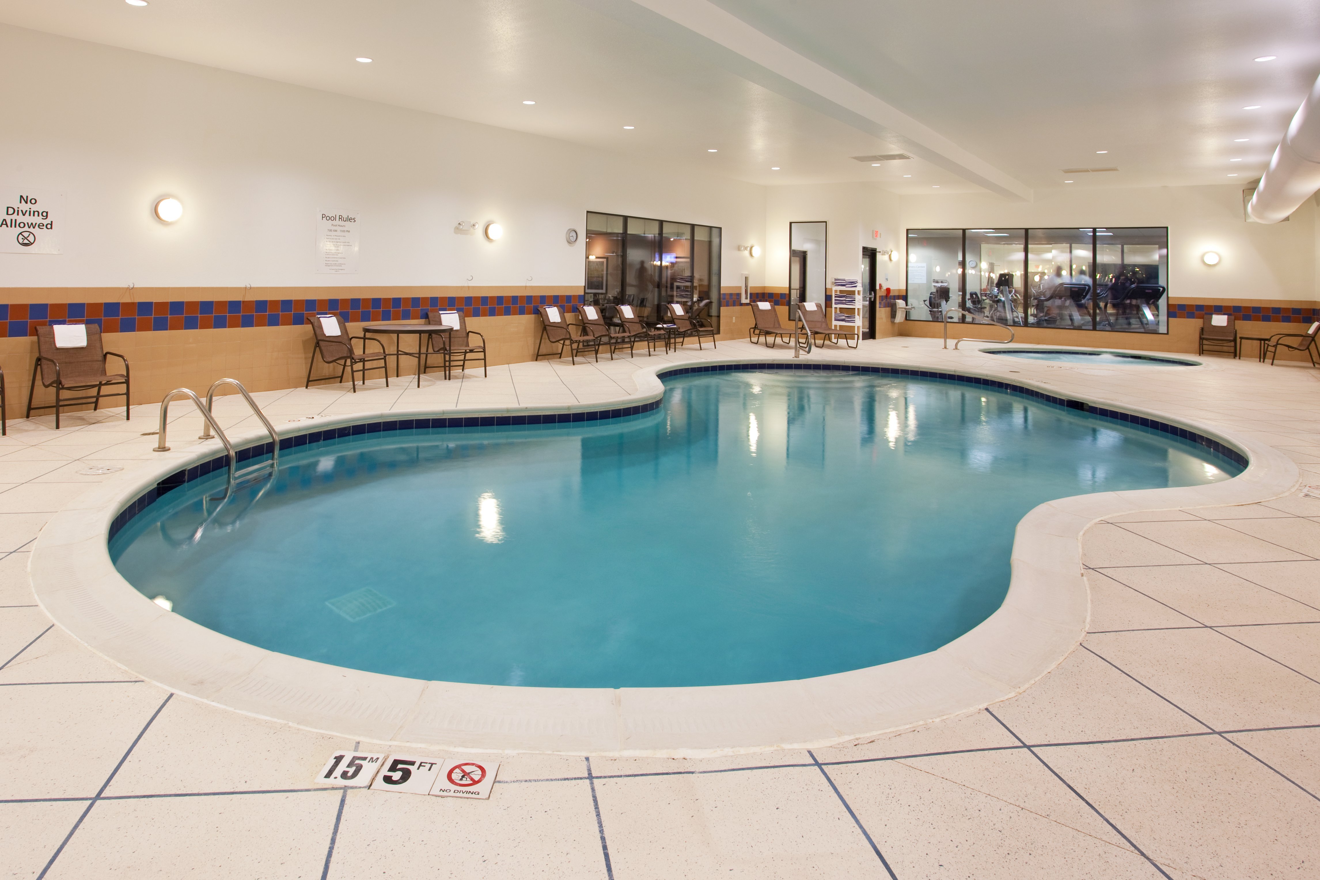 Have a morning or afternoon dip in our heated indoor pool.