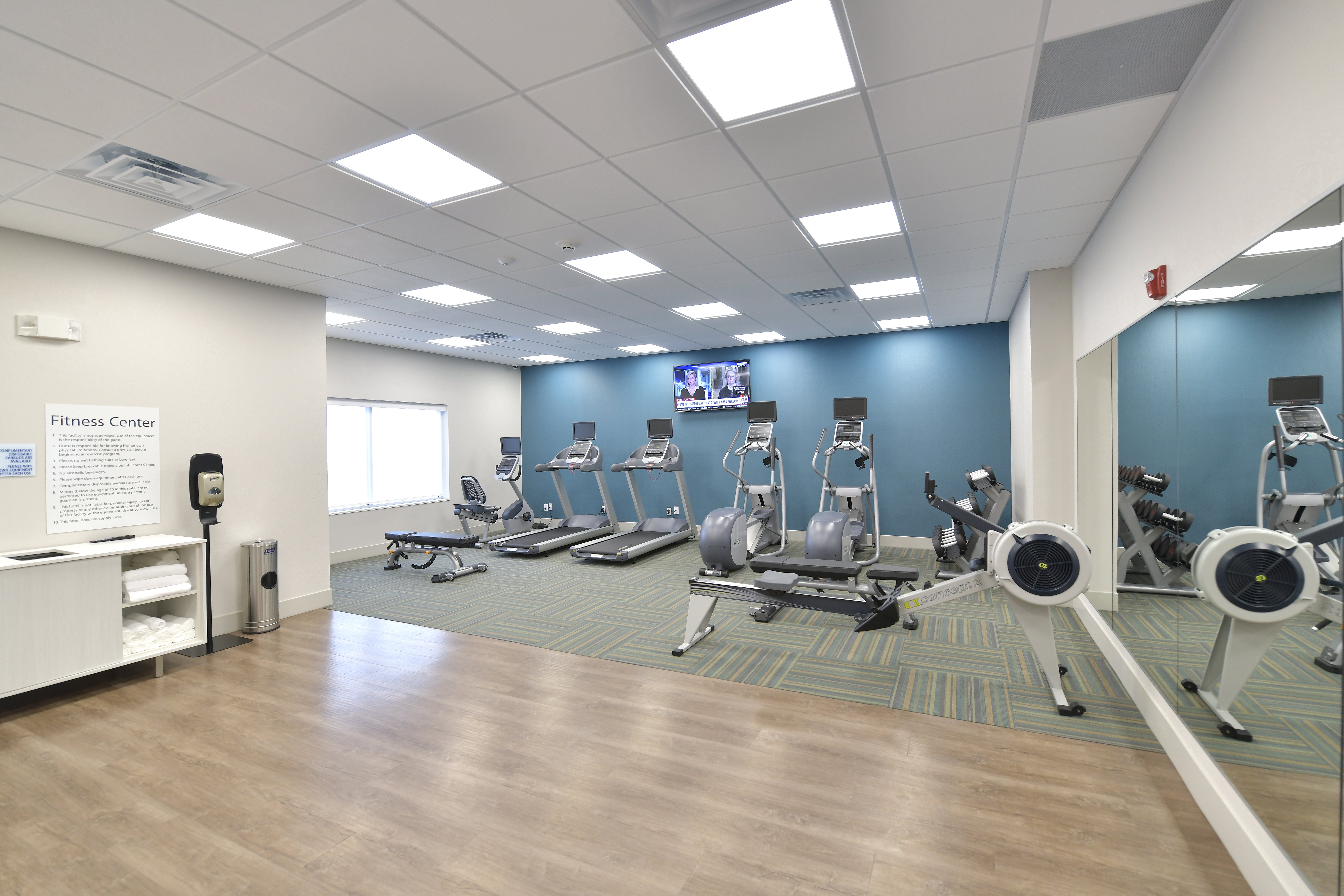 Modern Fitness Room with Exensive Options