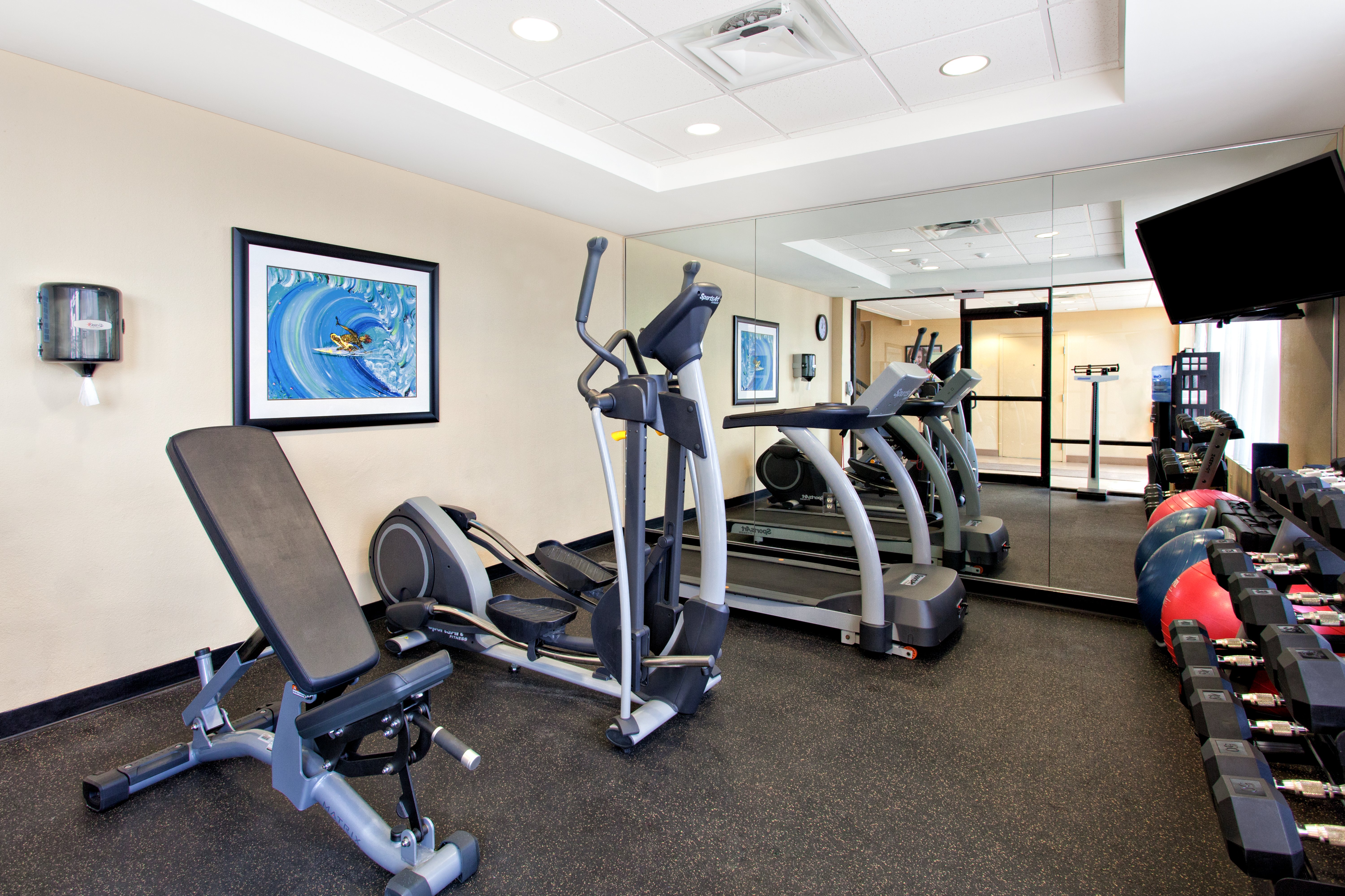 Get fit at our 24 hour fitness center