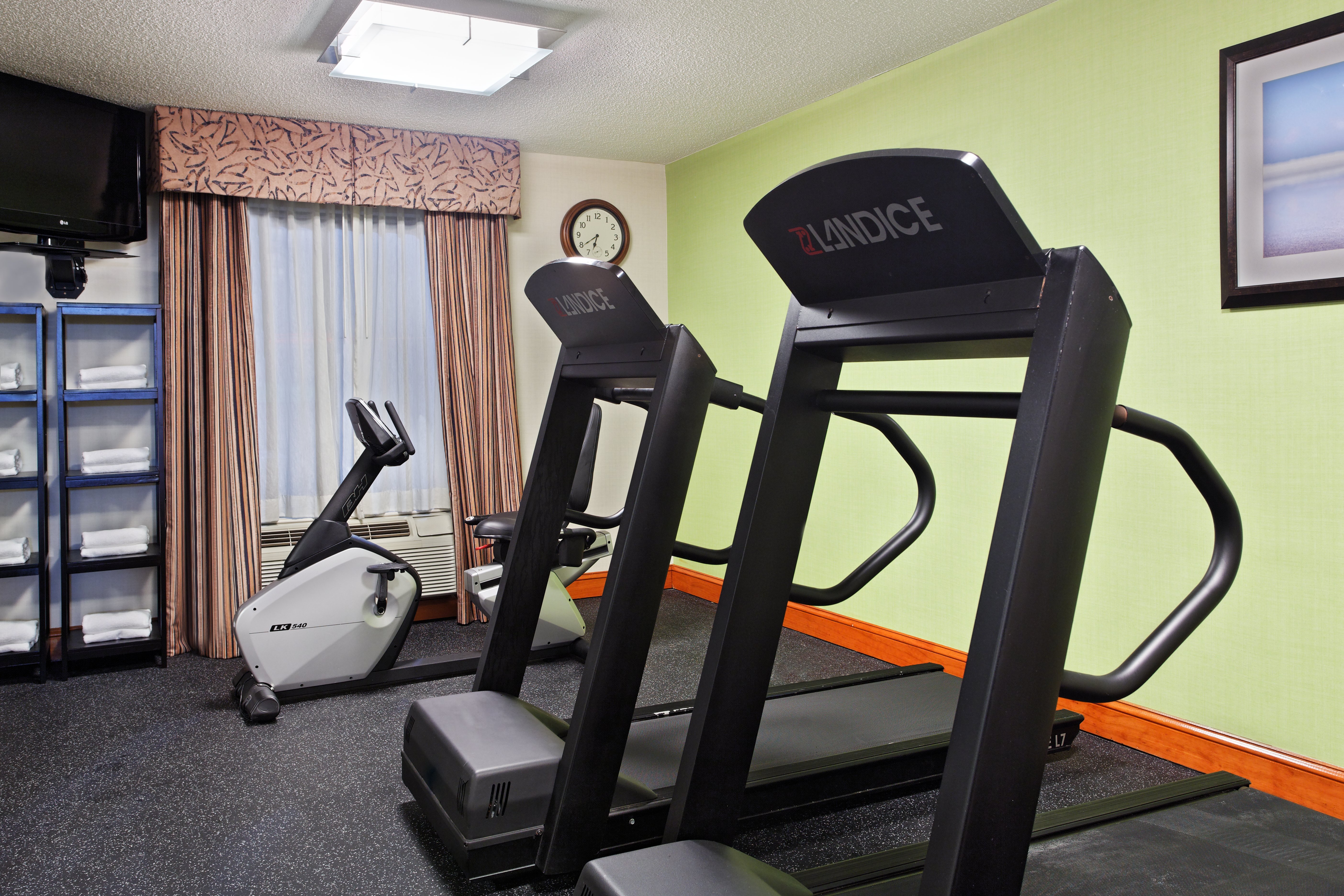Stay fit in our well-equipped fitness room!