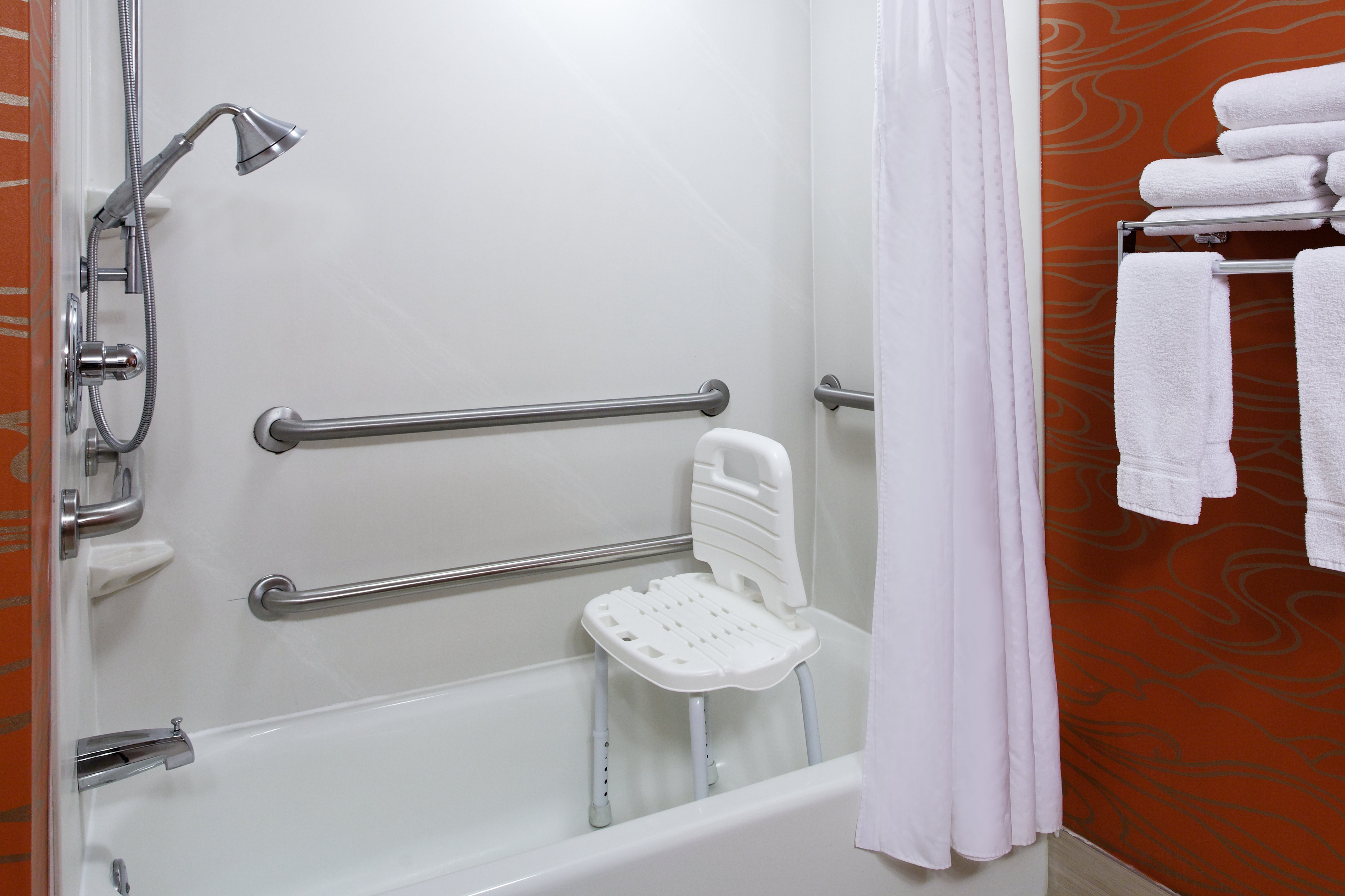 Rooms with accessible tubs available in king or two queen rooms