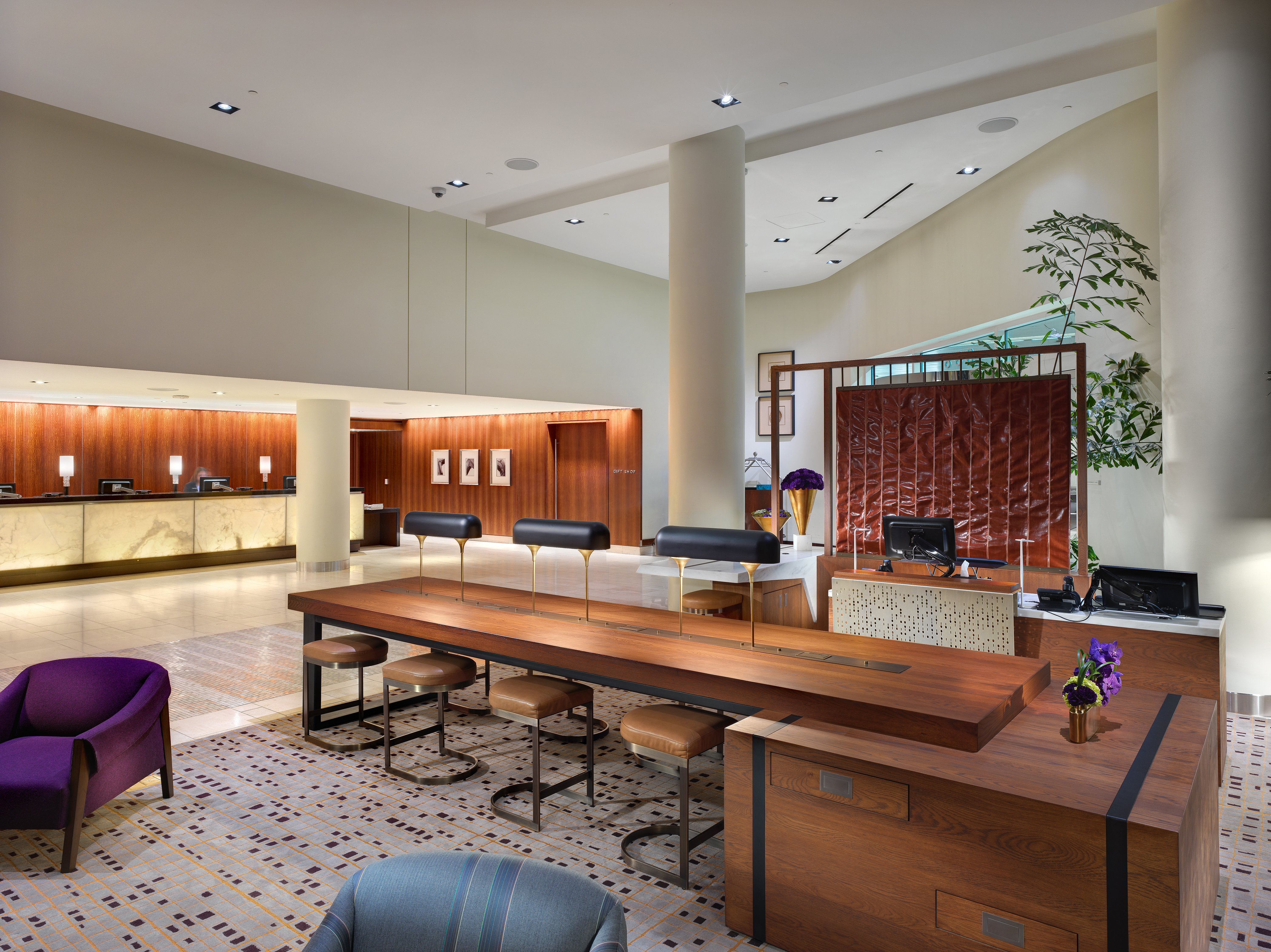 Elegantly designed Concierge and lounge area
