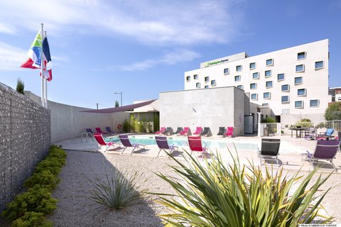 Outdoor pool opened during summer season