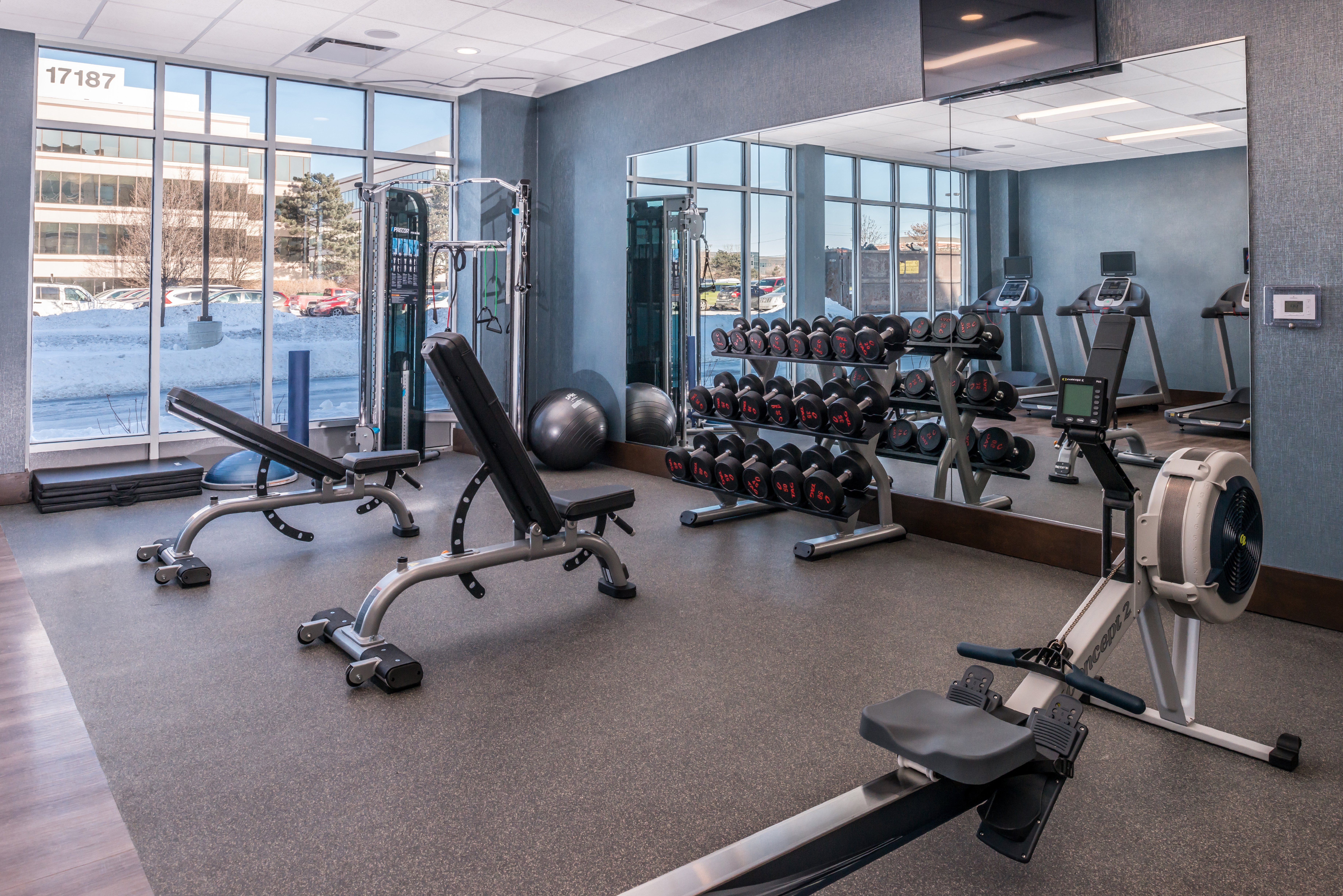 Stay energized in our 24-hour Fitness Center.