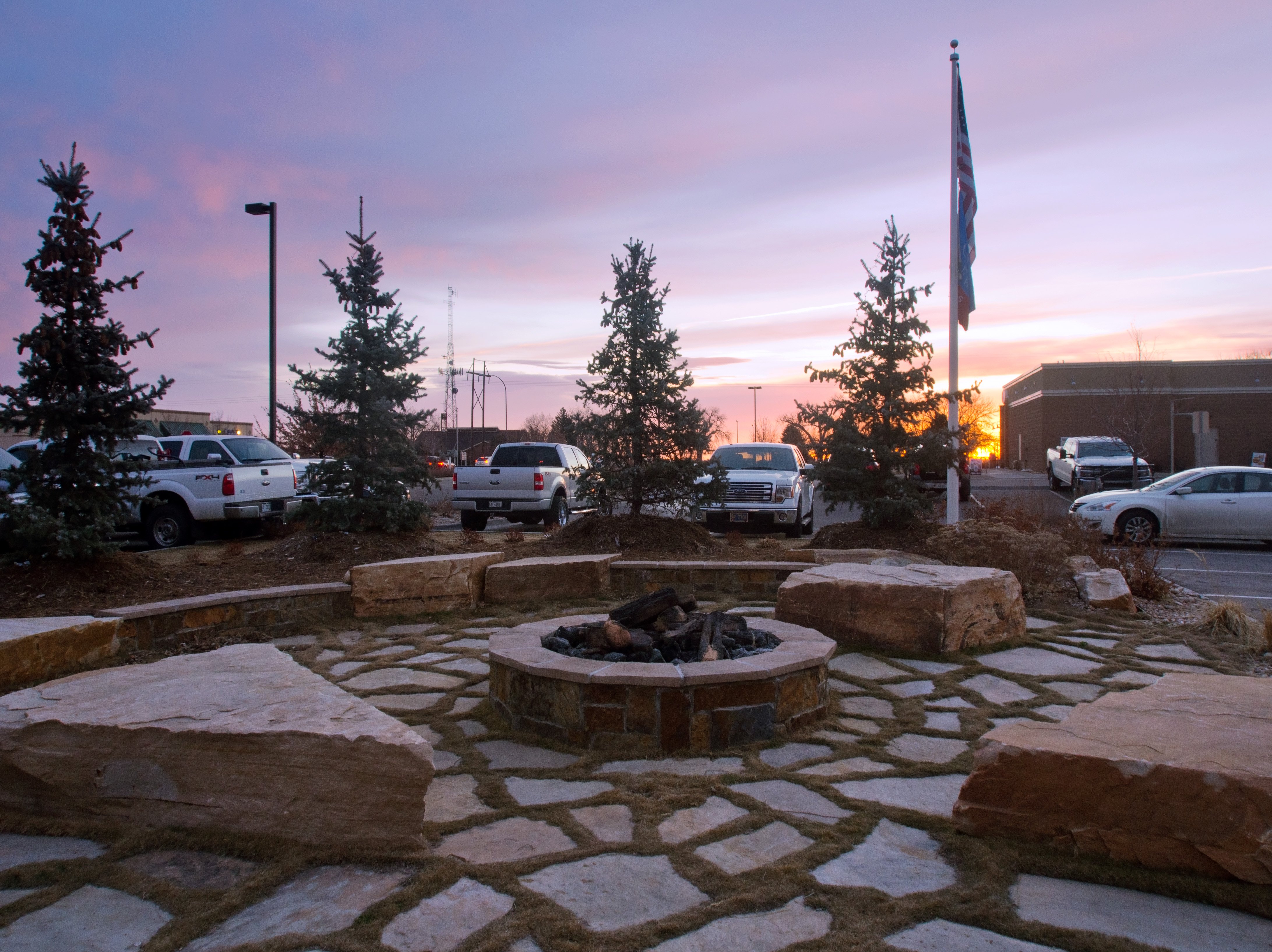 Candlewood Suites Greeley- Sit back and relax by the fire