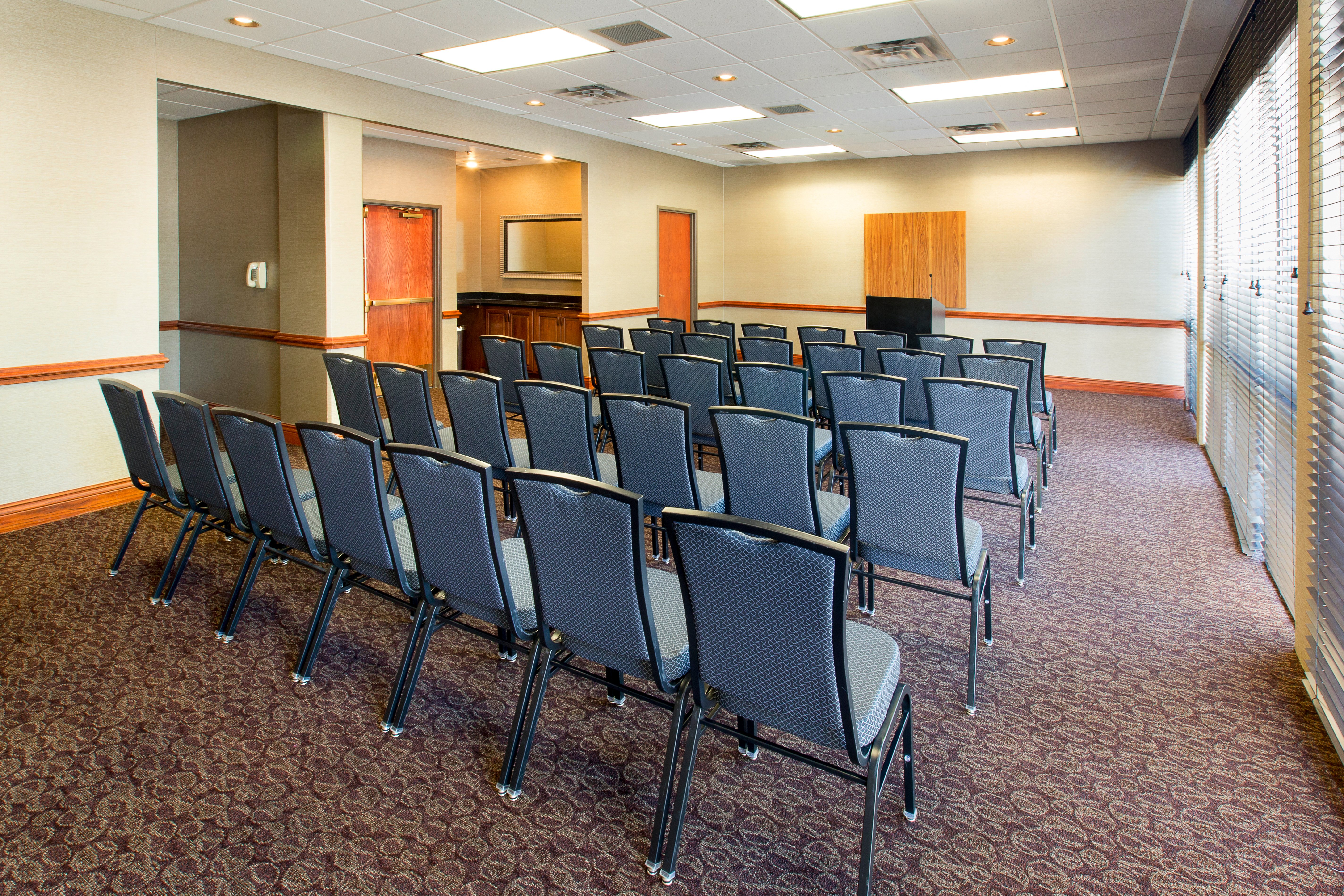 Cascade Room is a great choice for smaller in person meetings