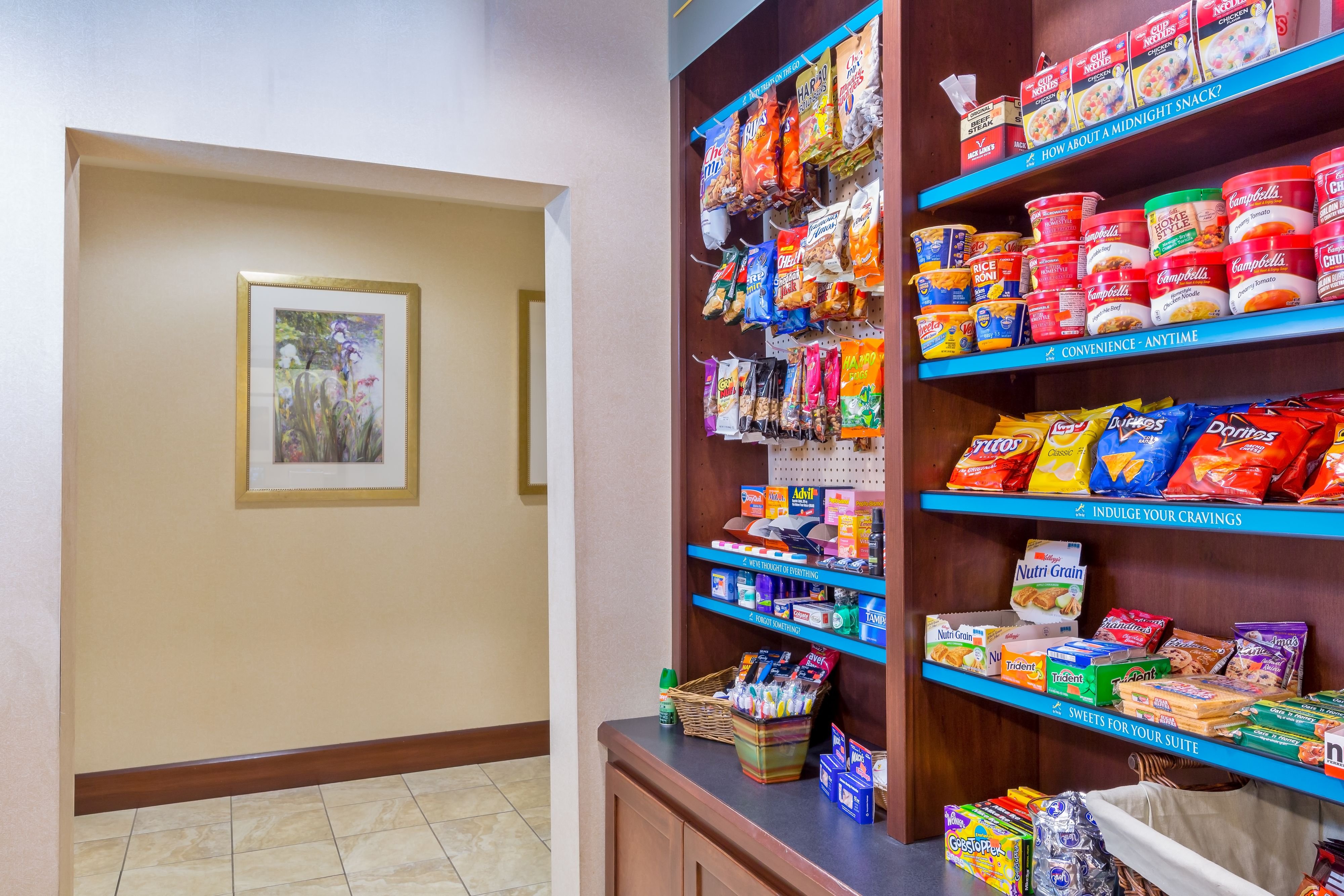 Grab a snack from The Pantry