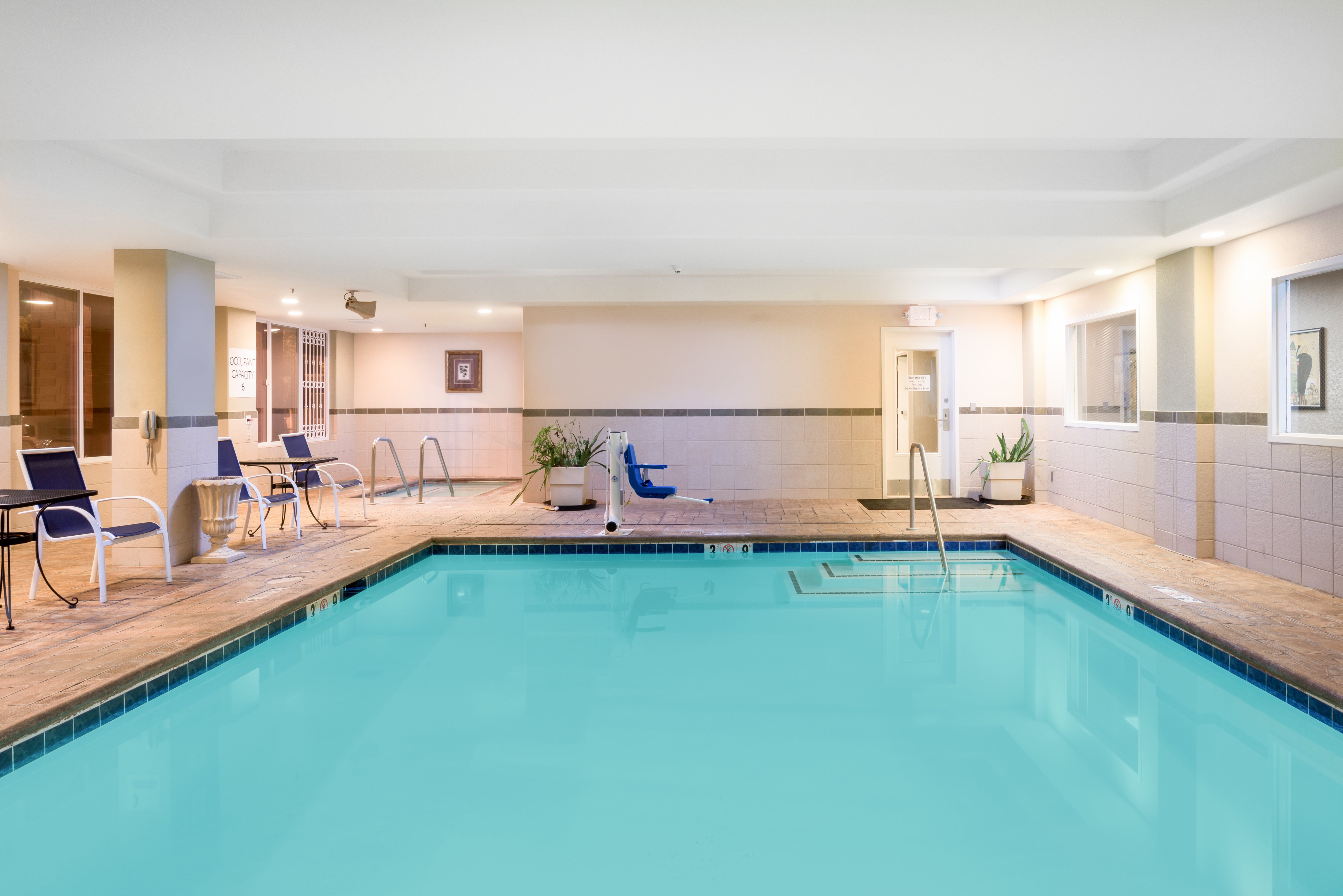 Relax by our indoor Swimming Pool