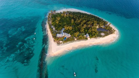 Thanda Island Aerial - Sunset