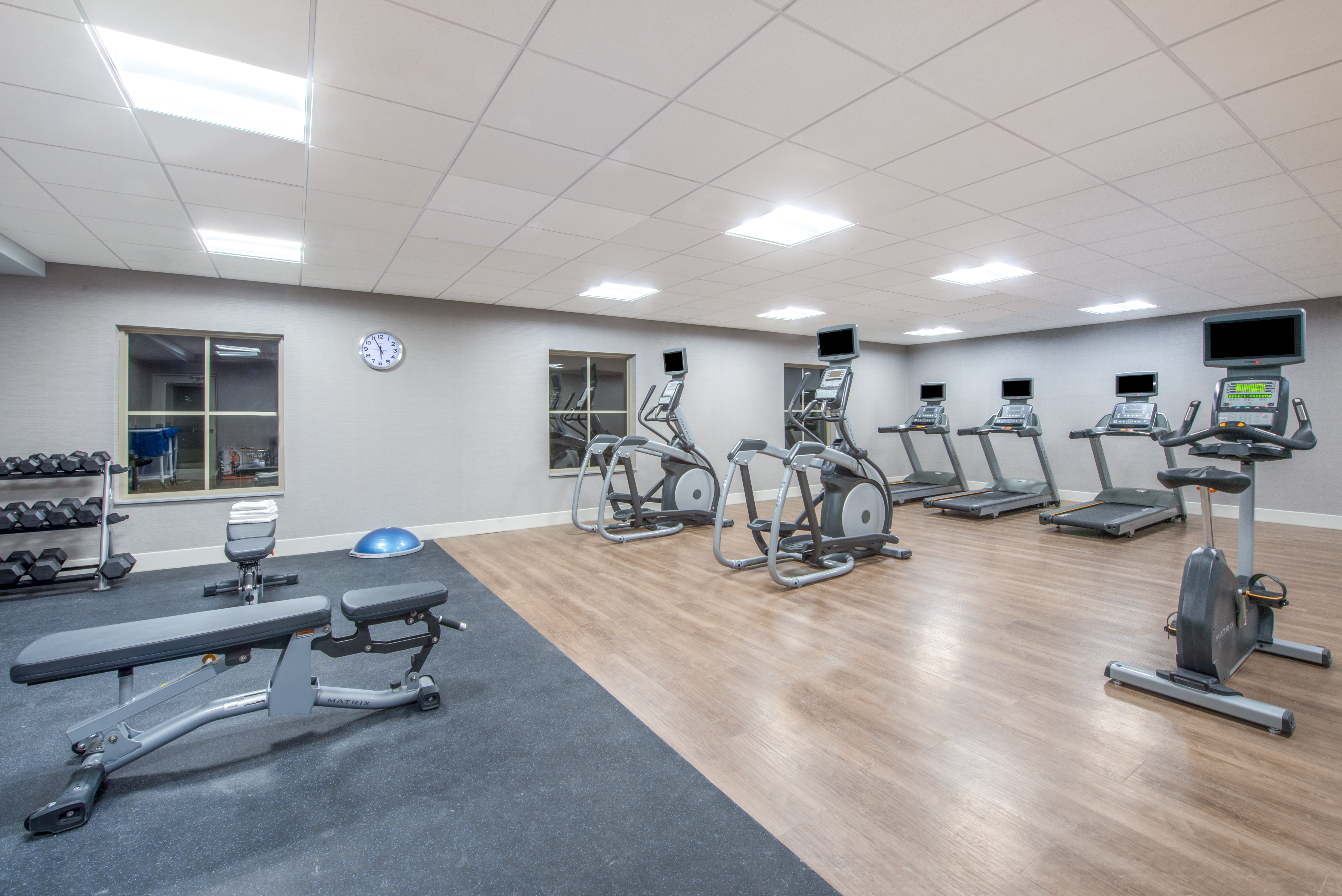 Get a great work out on in our expanded fitness facility