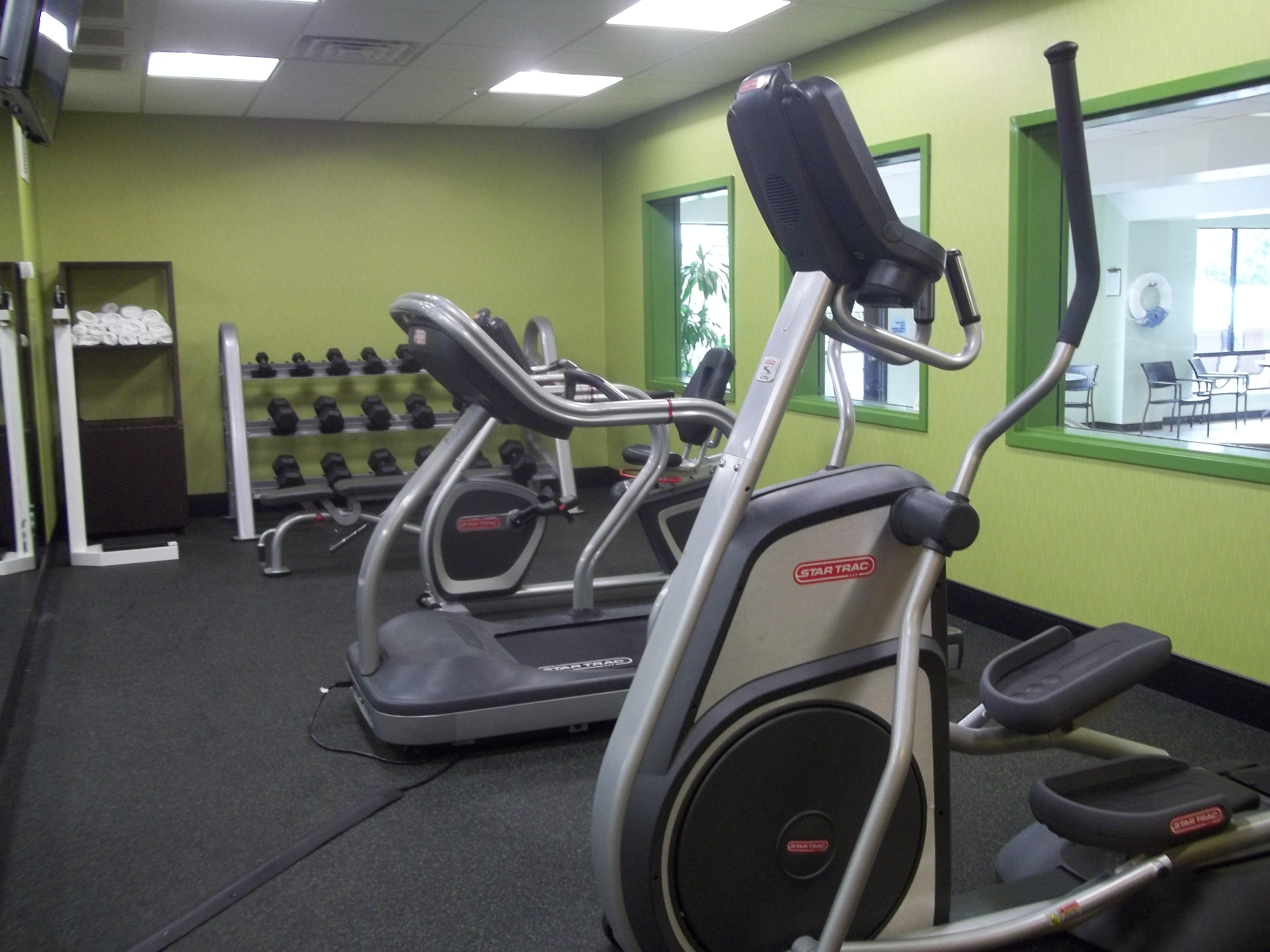 Work out in our fully equipped fitness center
