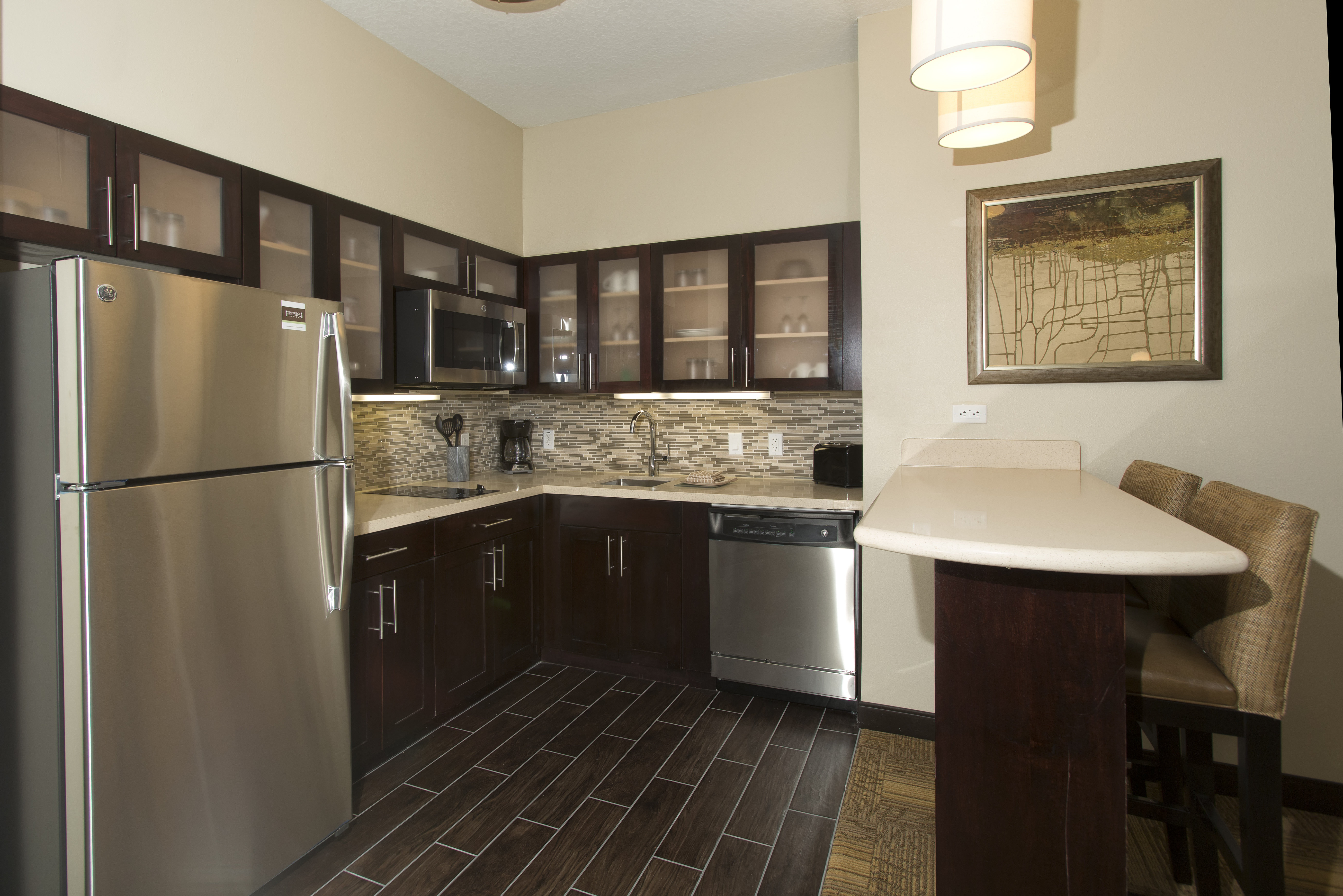 All our suites feature a full kitchen with everything you need.