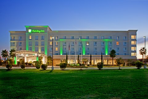 Welcoming entrance of Holiday Inn under the stars