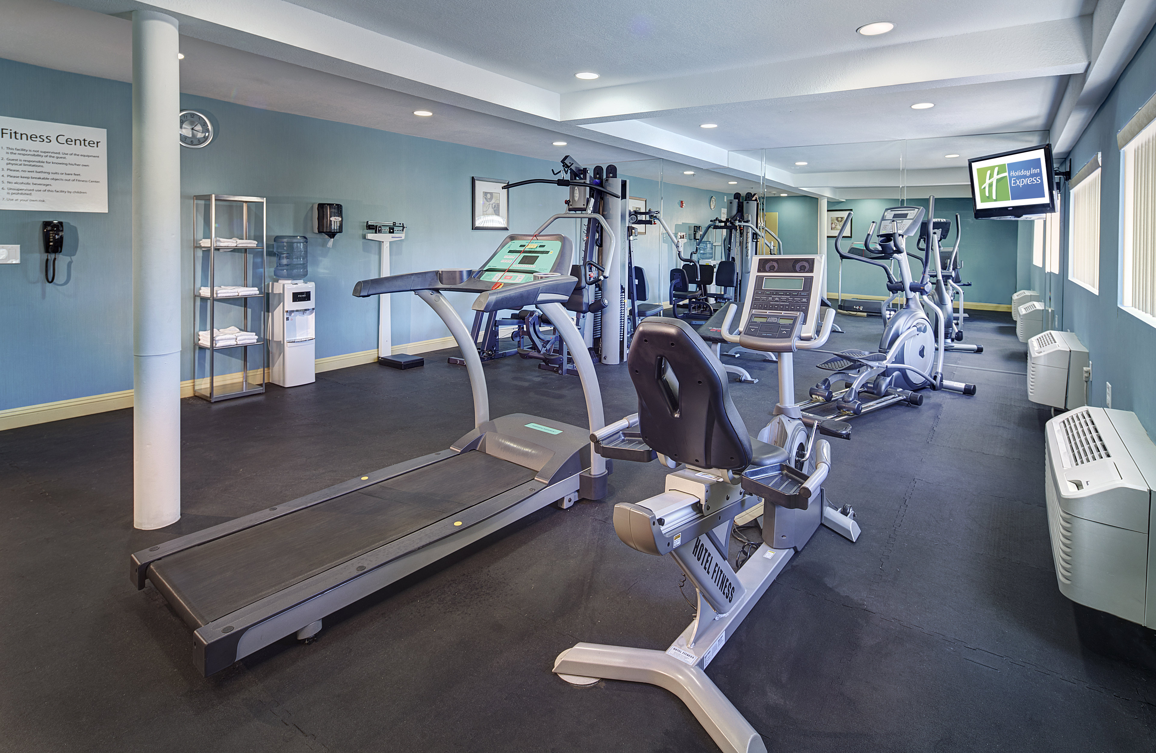Work up a sweat at our hotel's on-site fitness center.