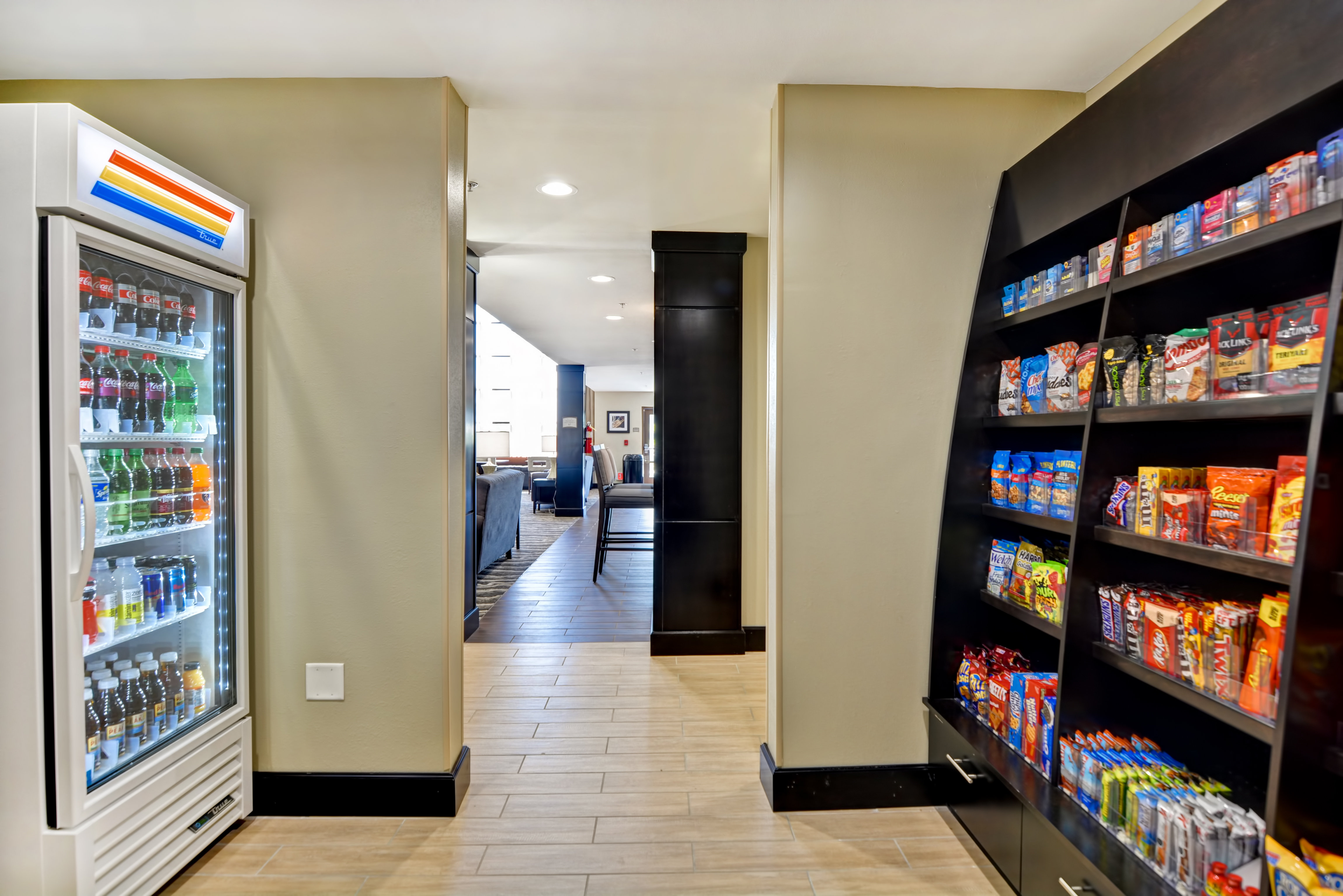 Snacks & drinks for purchase 24/7 at the Staybridge Suites Pantry