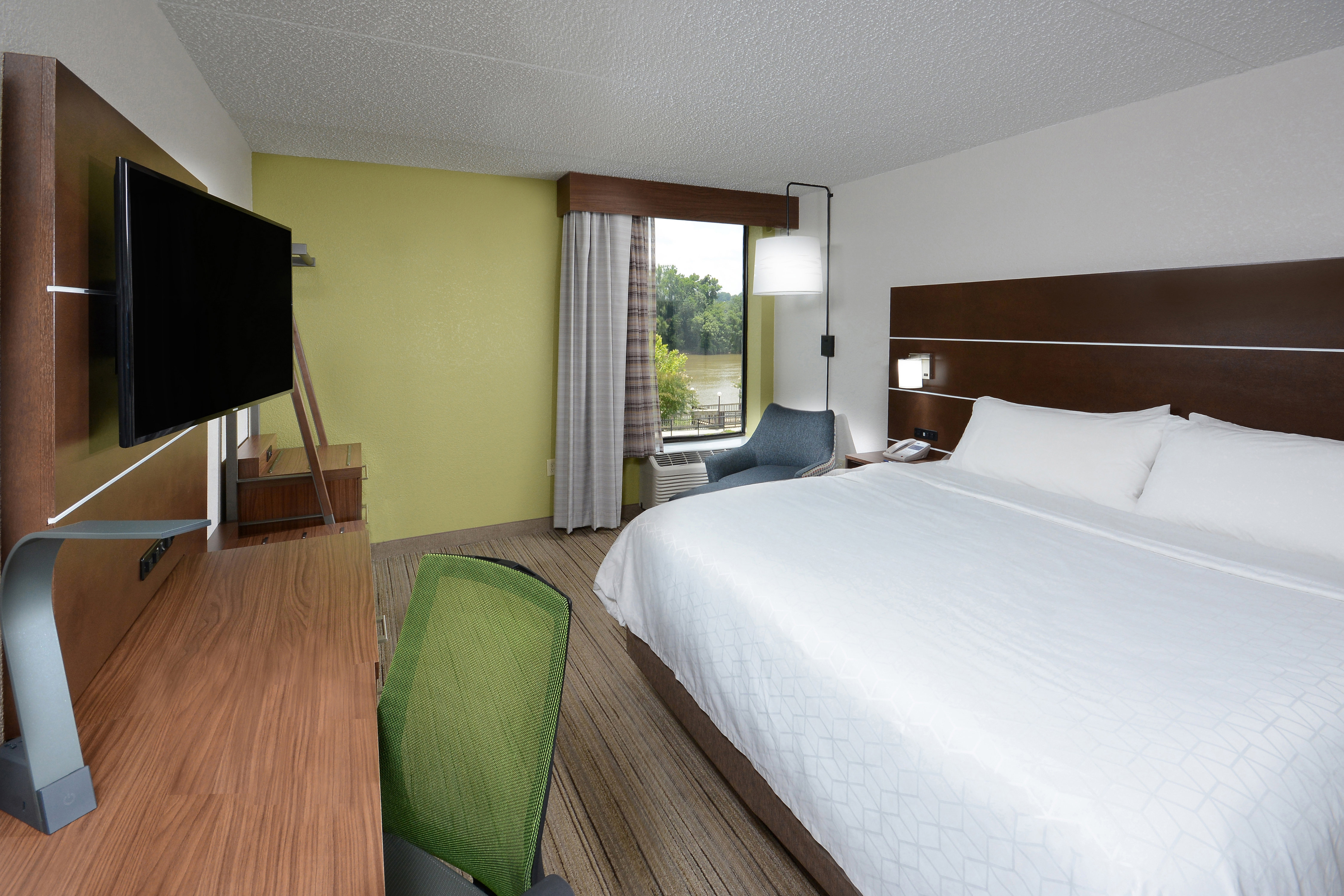 Enjoy river views when you book a King room at our Danville hotel.