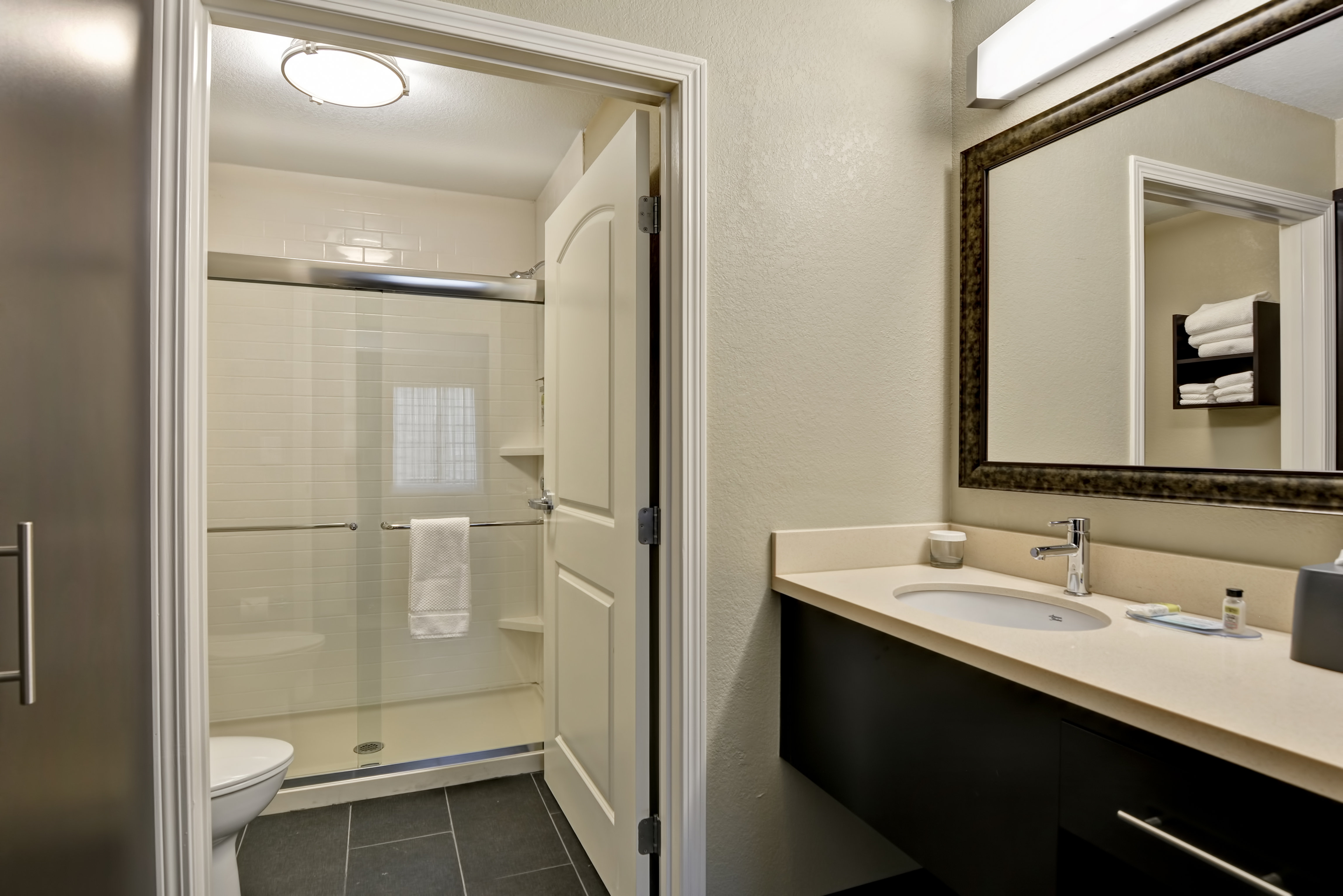 Freshen up after a long day in our spacious guest bathrooms.