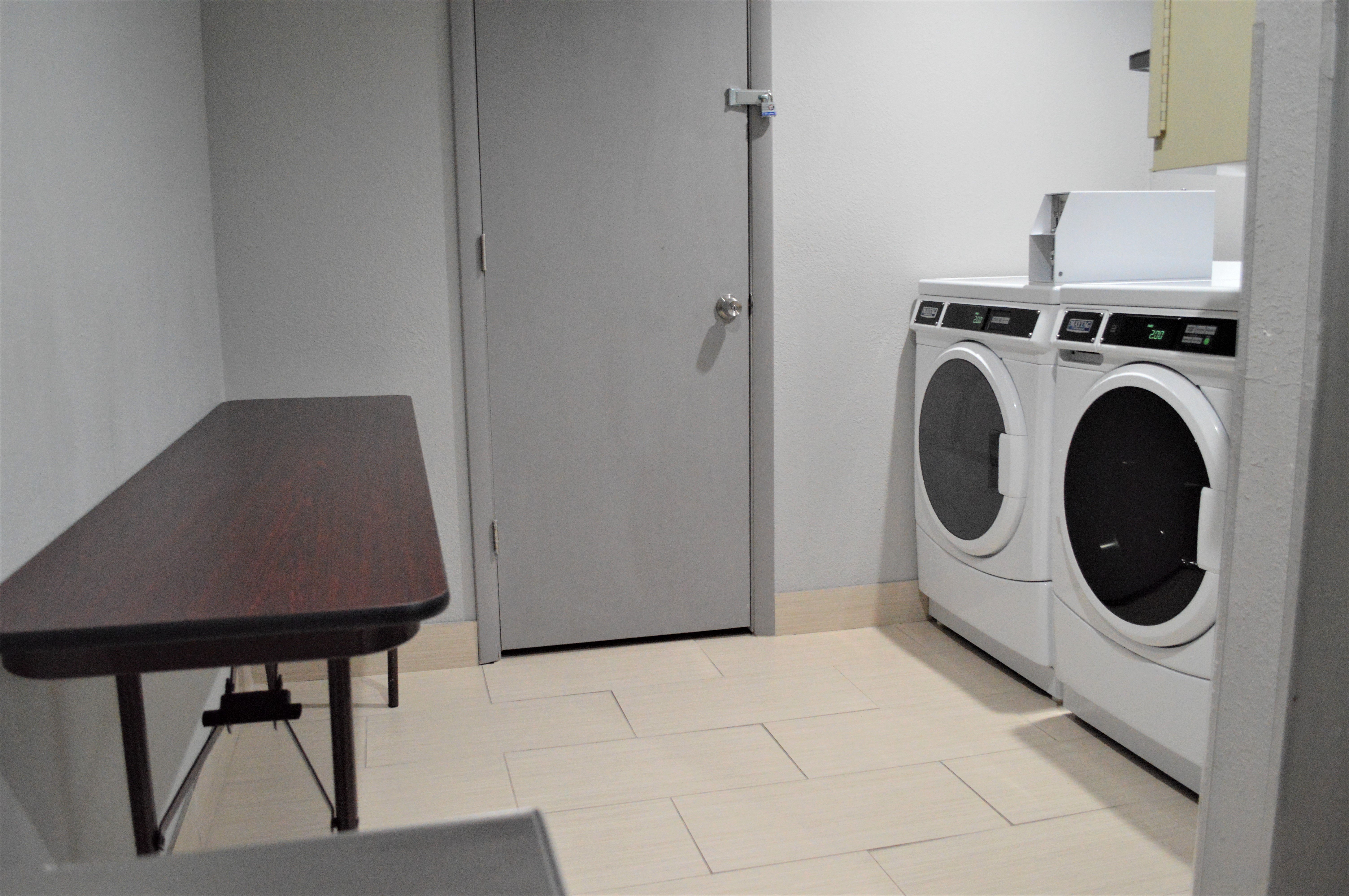 All guests can utilize our on-property laundry machines.