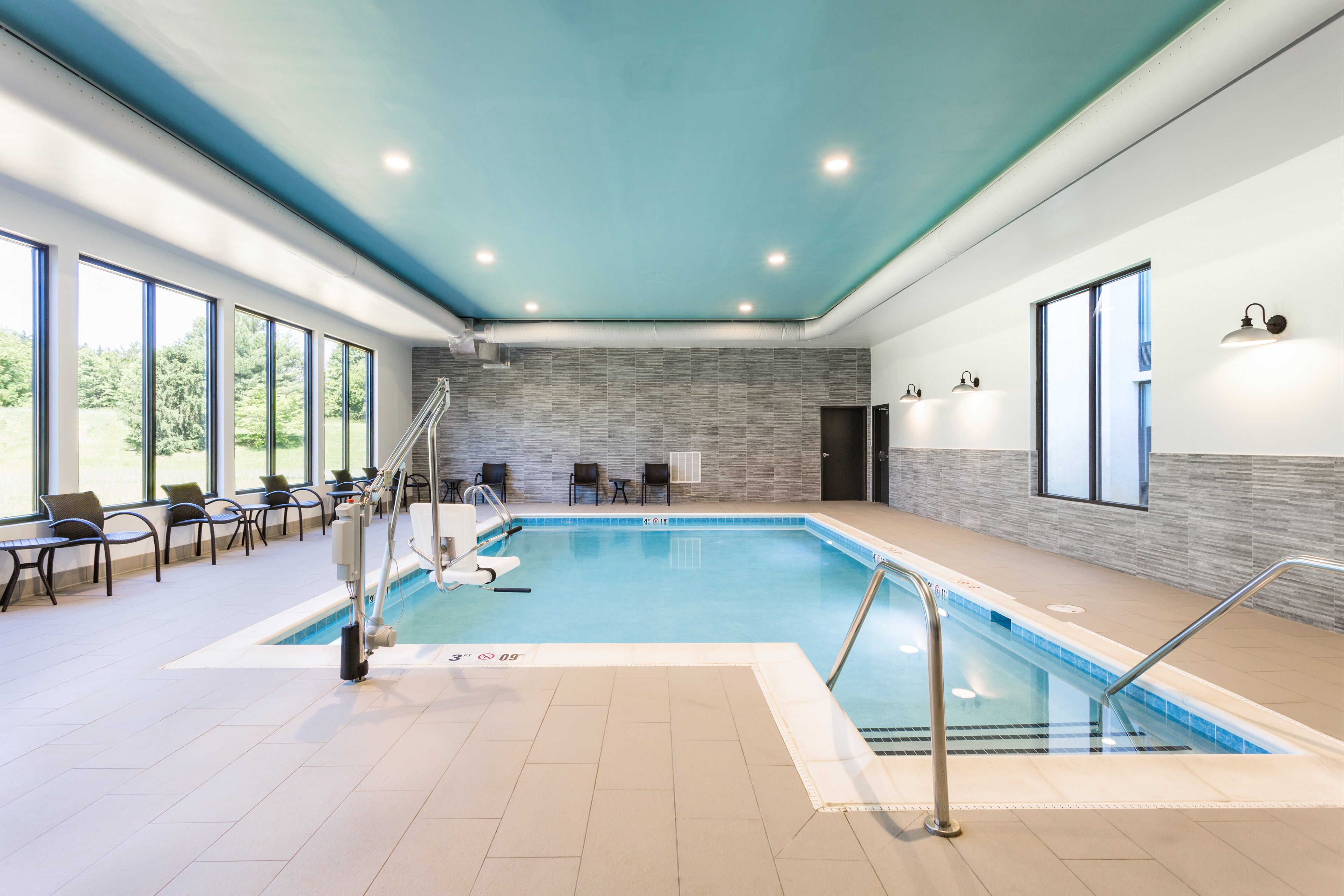 Take a morning splash or relax after a long day in our indoor pool