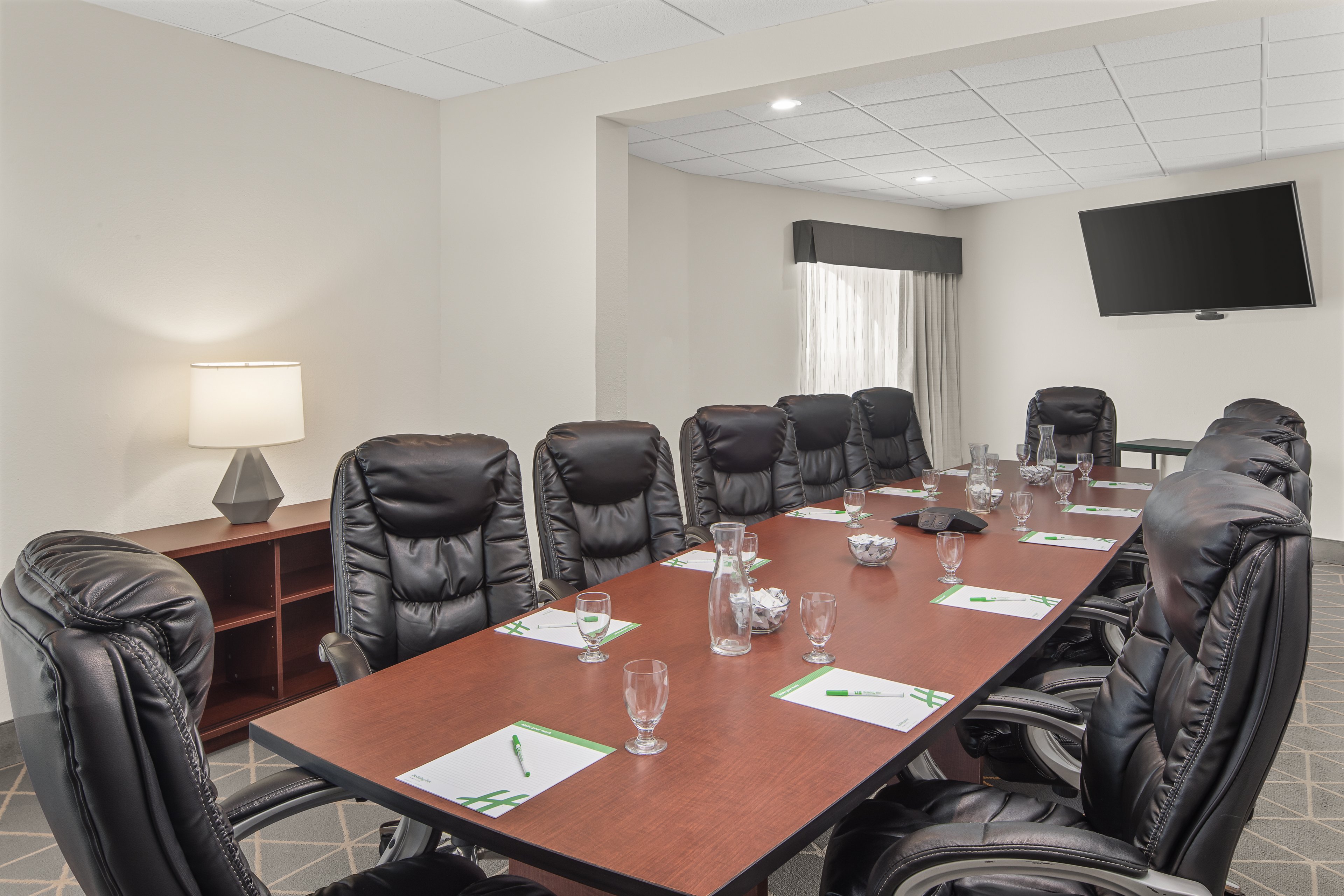 Host your next business meeting at our Executive Boardroom.