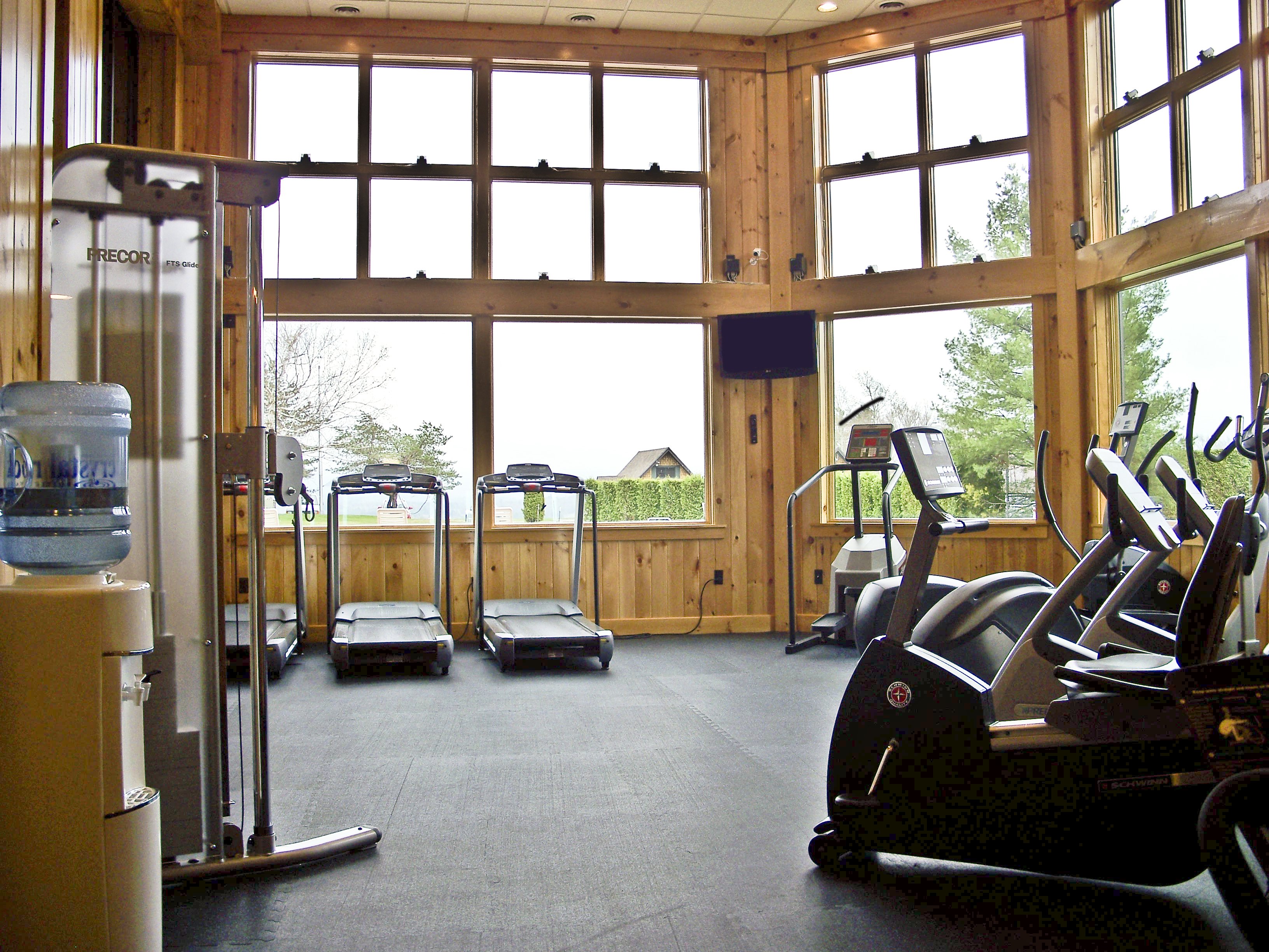 Keep up with your daily routine in our fitness center