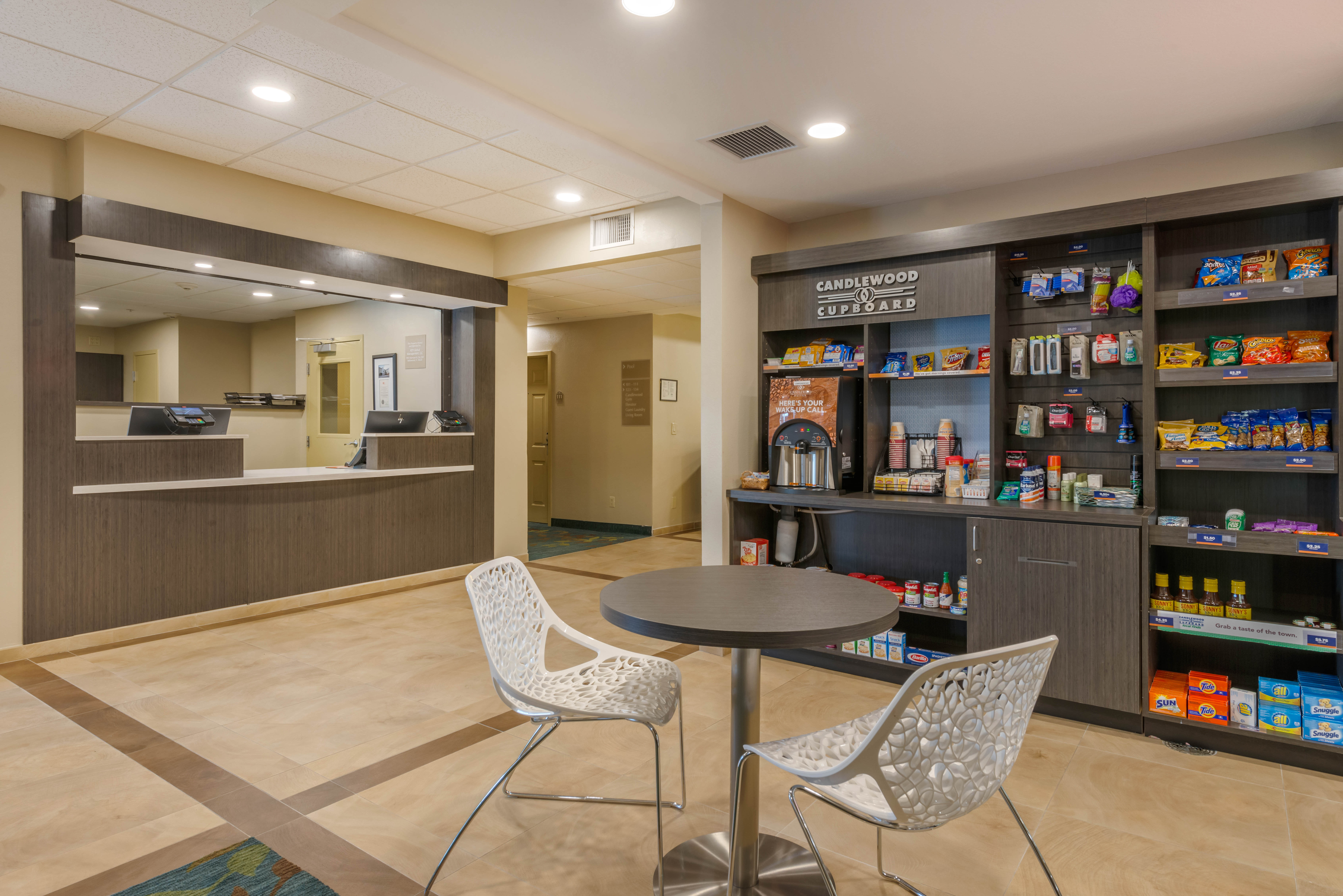 CANDLEWOOD STES FT MYERS SANIB BY I-guestroom-Candlewood Suites Lobby Featuring Our 24 Hour Candlewood Cupboard.jpg