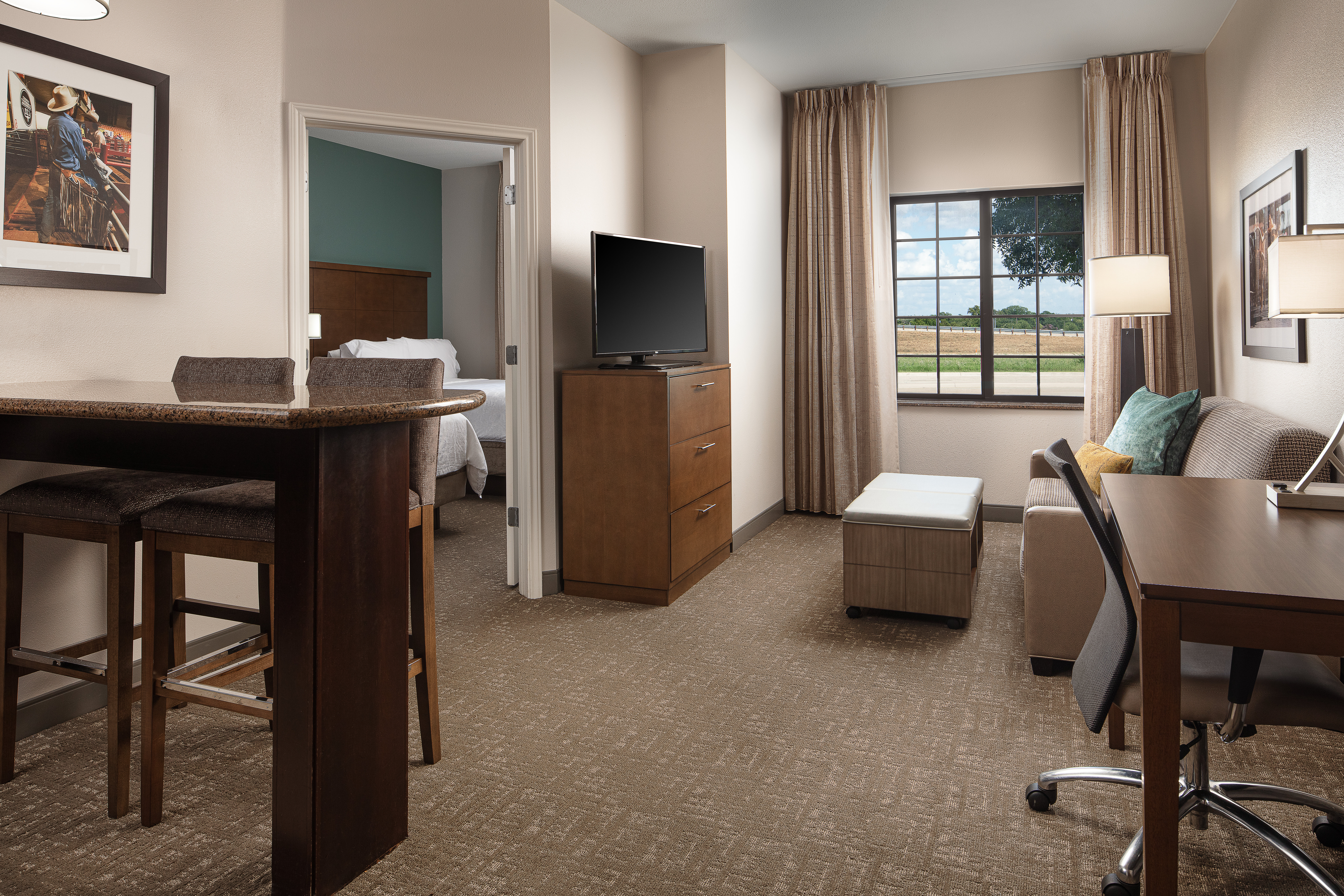 STAYBRIDGE STES WEST FT. WORTH BY I-guestroom-Enjoy our Luxurious Double Bed Suite with your family or friends..jpg