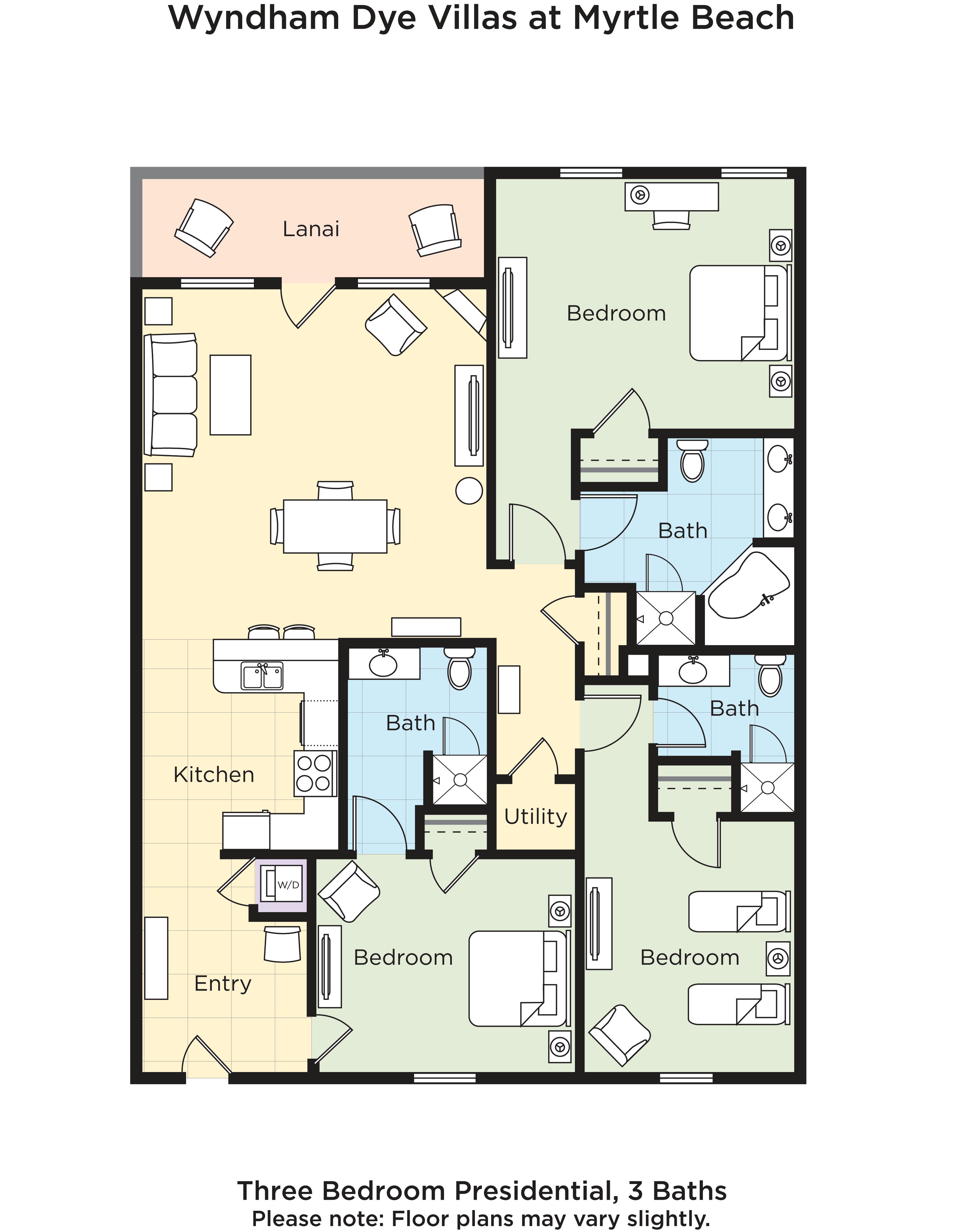 CLUB WYNDHAM DYE VILLAS-guestroom-Three Bedroom Presidential Suite.jpg