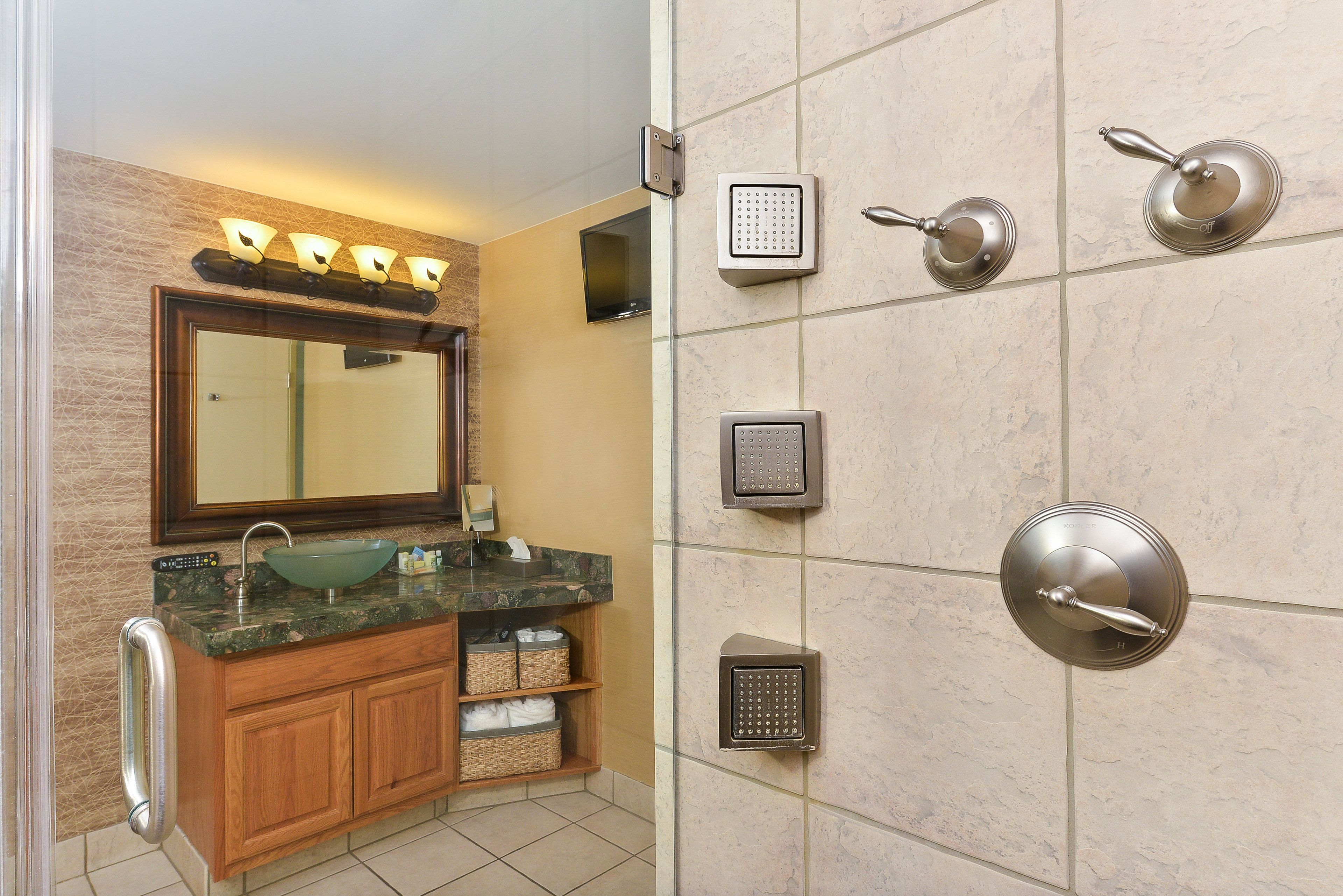 Bathroom Suite featuring a Multi Showerhead Unit