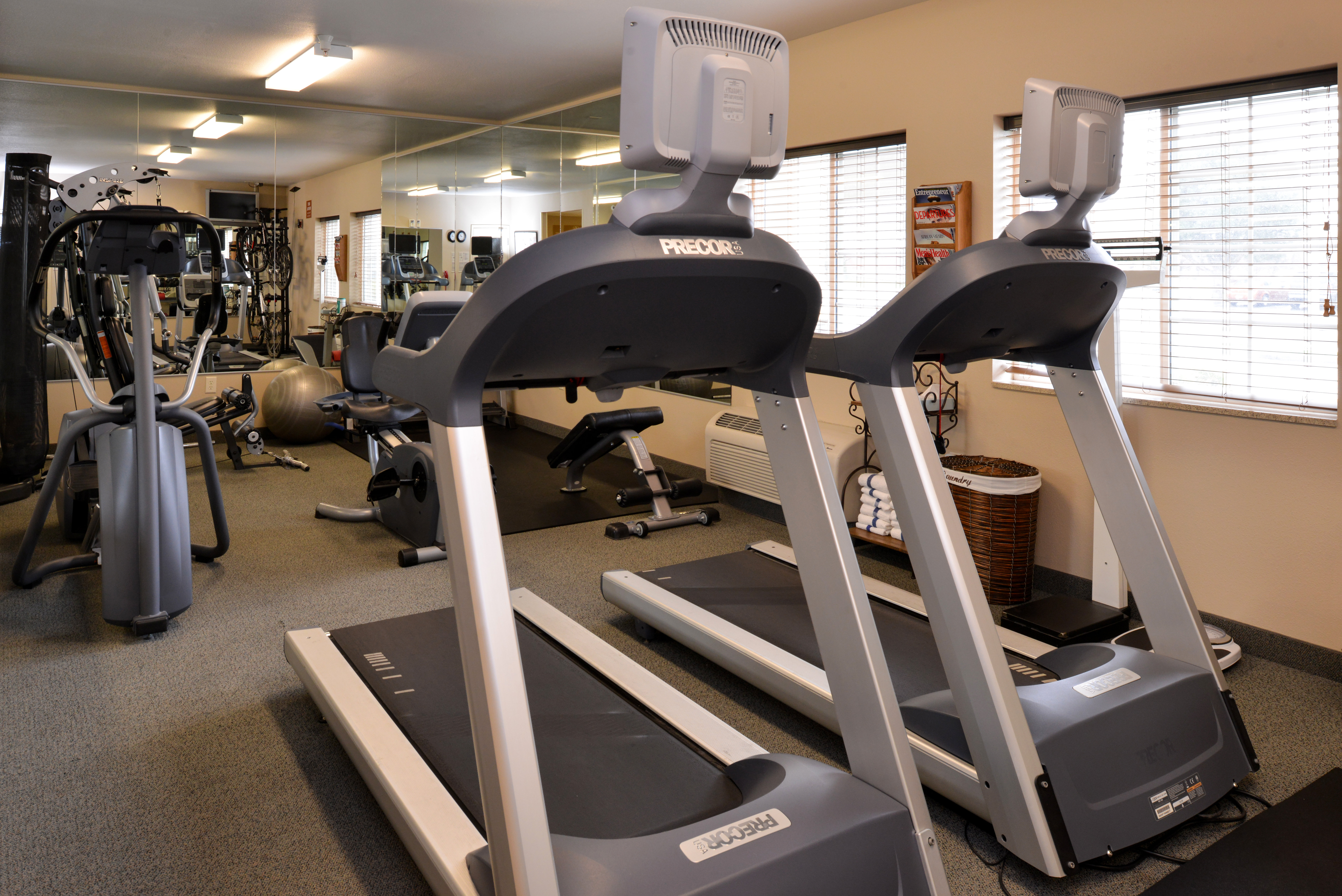 Fully equipped gym, making easy to stay fit on the road.