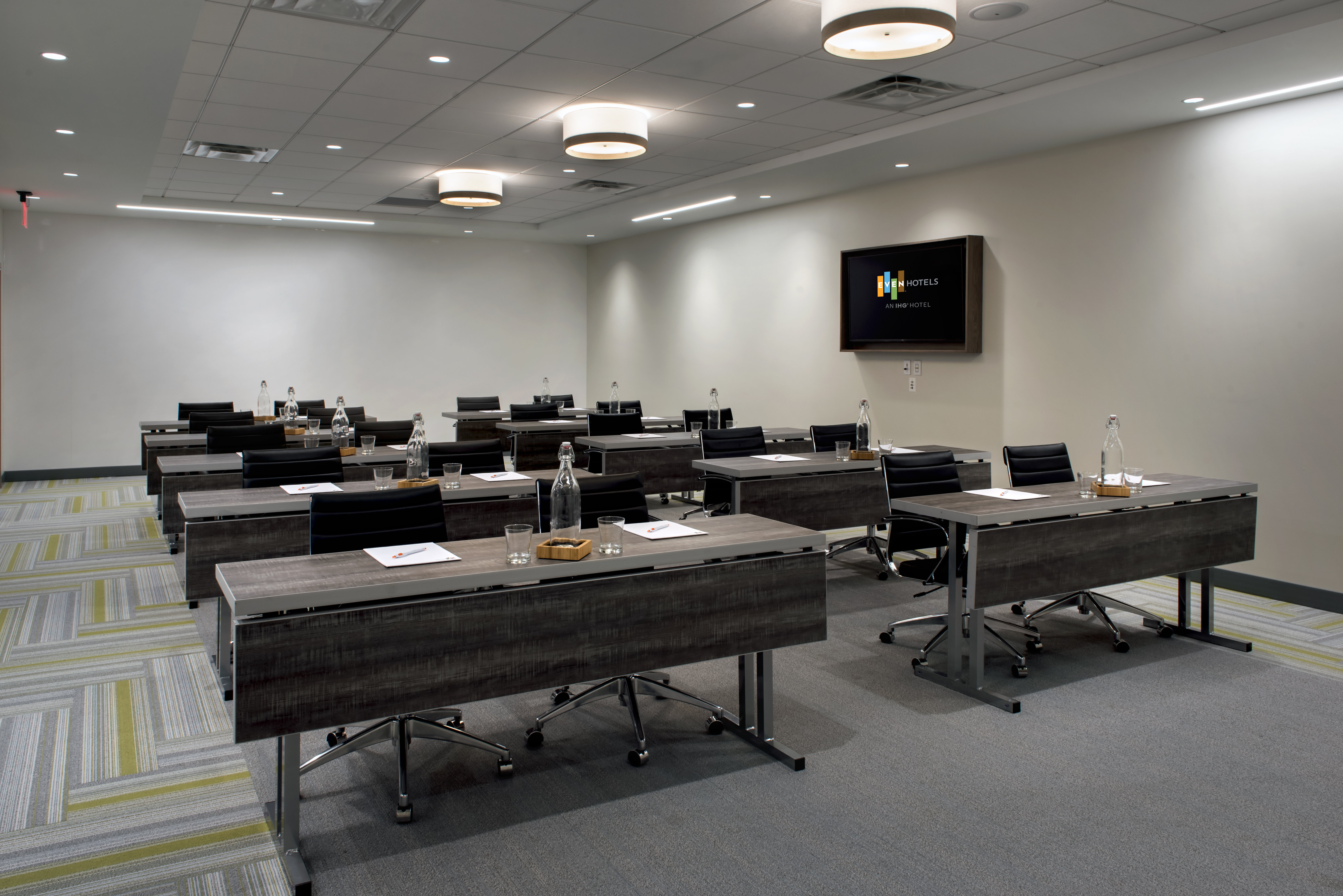 Our meeting space can be set up in a number of different ways.