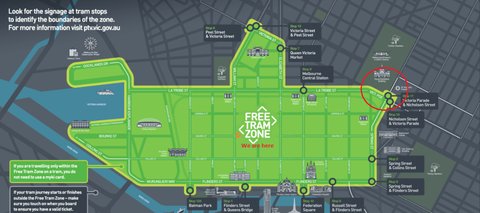Free Tram Zone