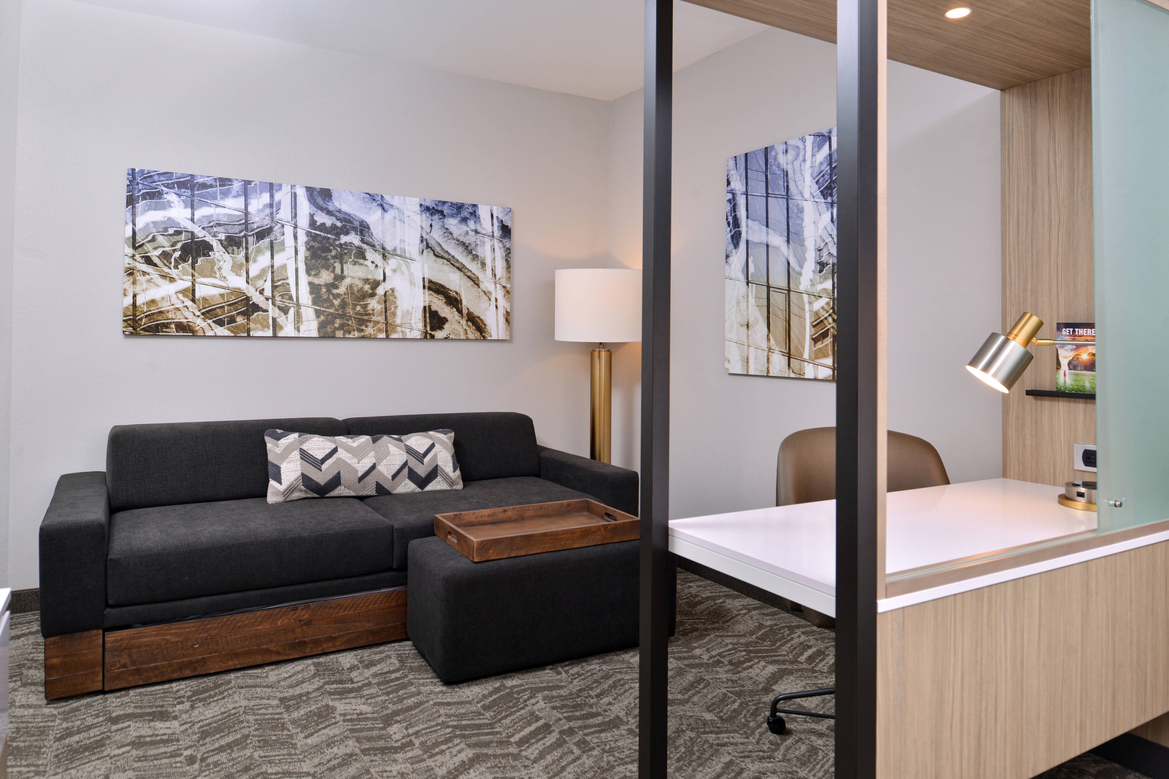 King Suite - Living Area & West Elm Trundle Sofa
