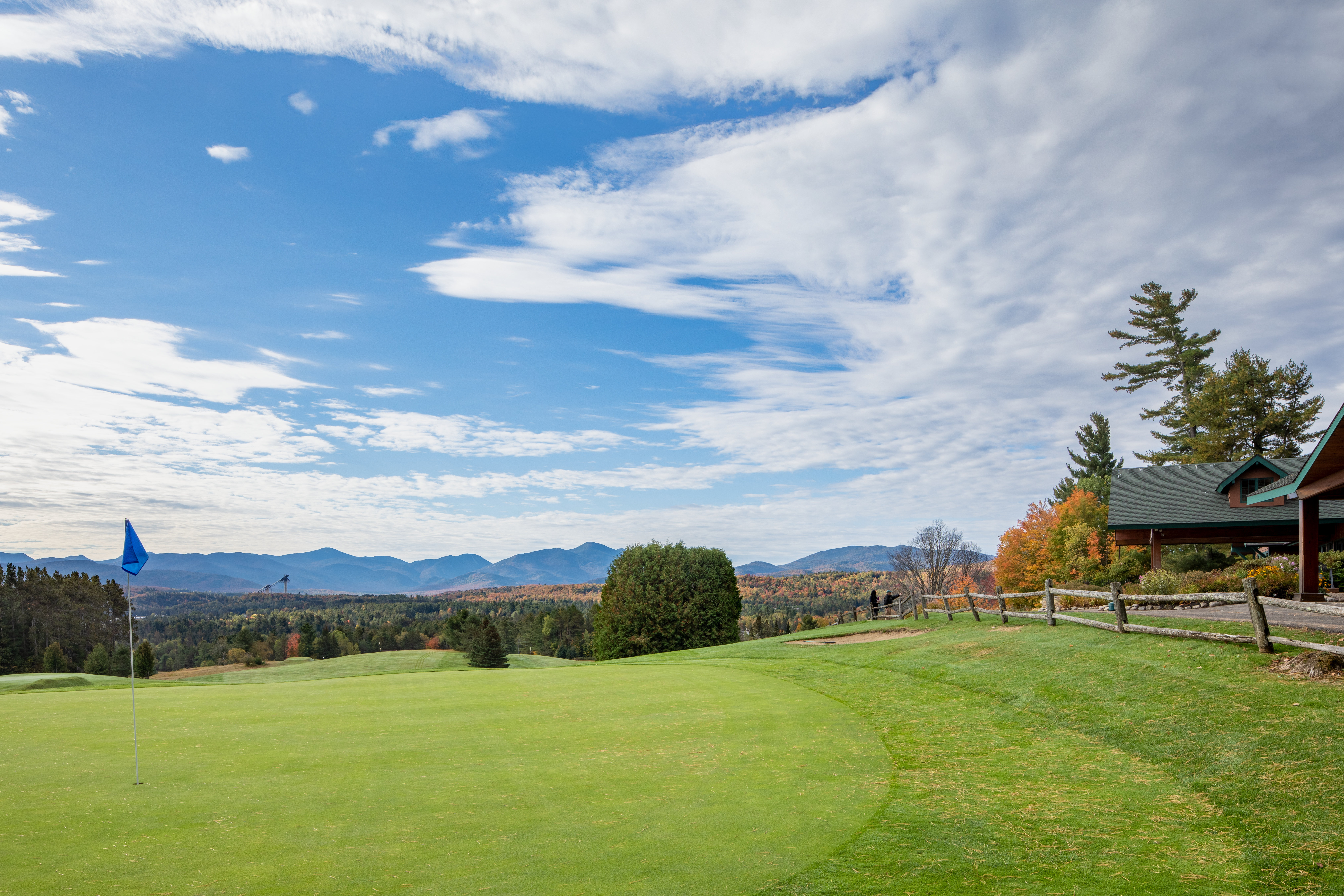 Our 18th hole is just steps from our Lake Placid Club