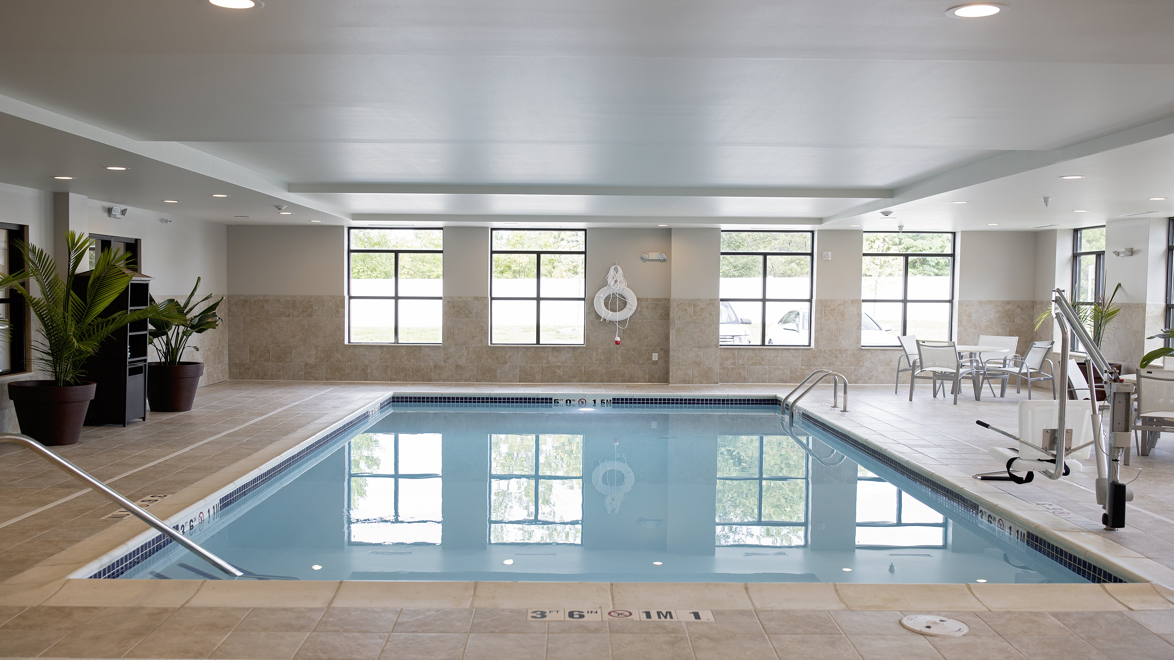 Everyone will enjoy our indoor heated pool