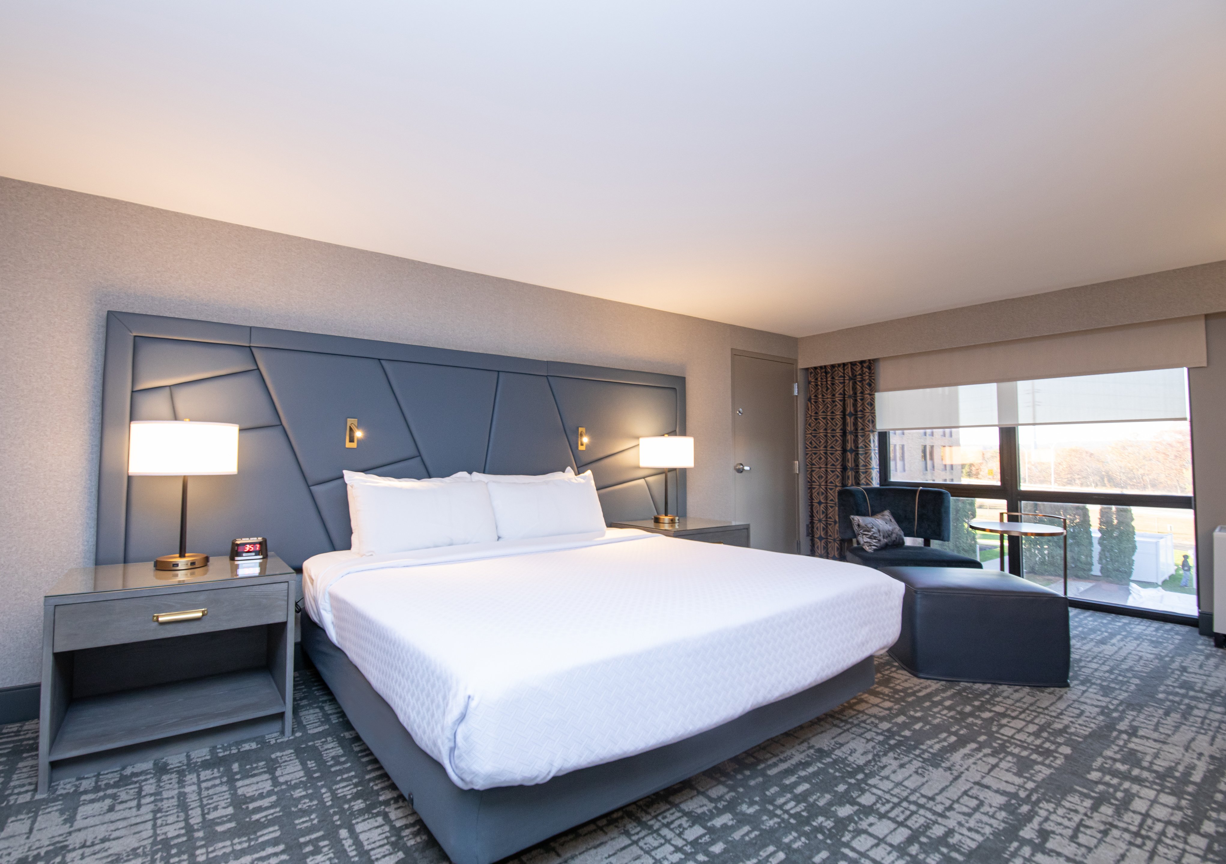 Enjoy and relax in our comfortable king-size bed.