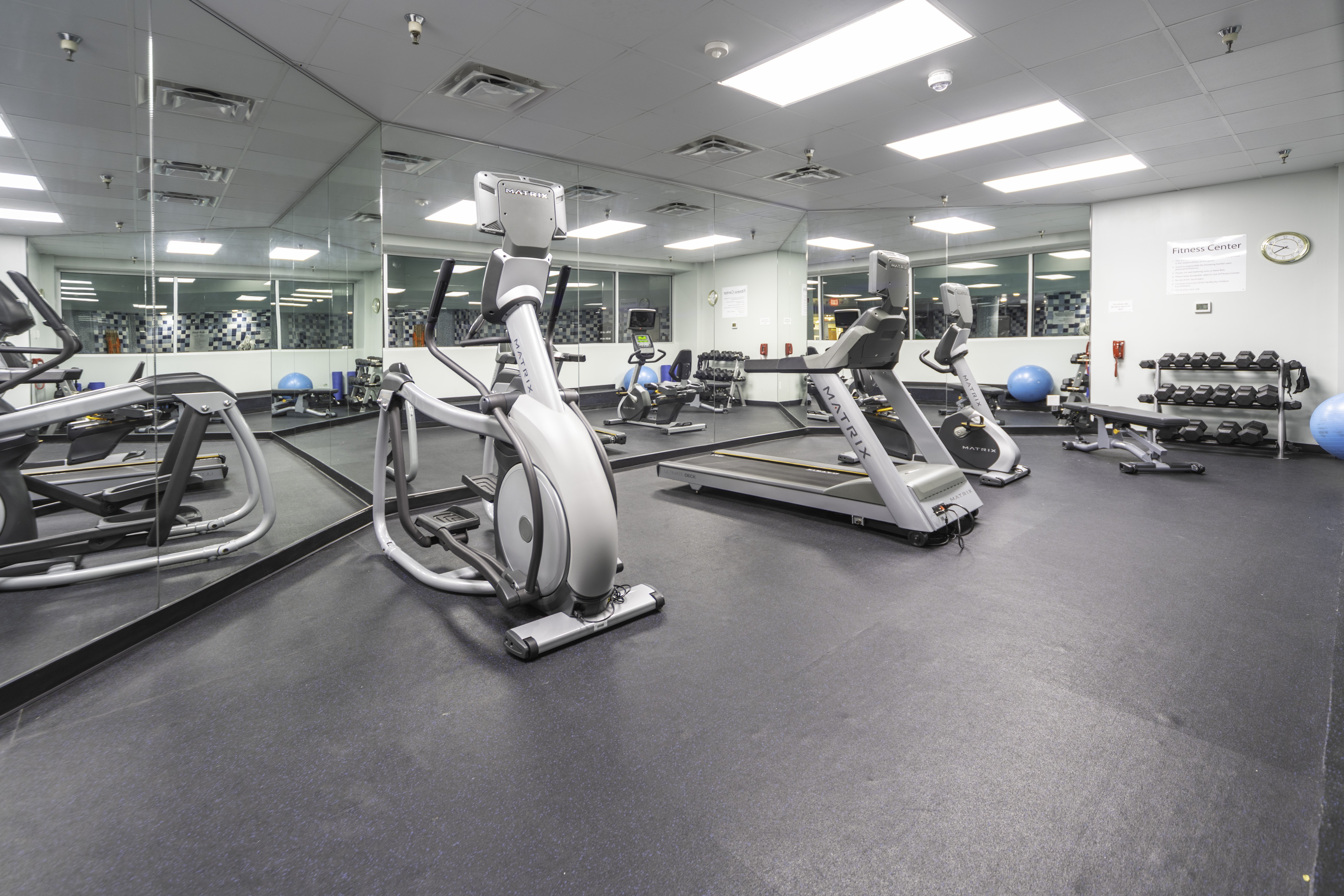 Our Fitness Center is open from 6 AM to 10 PM.