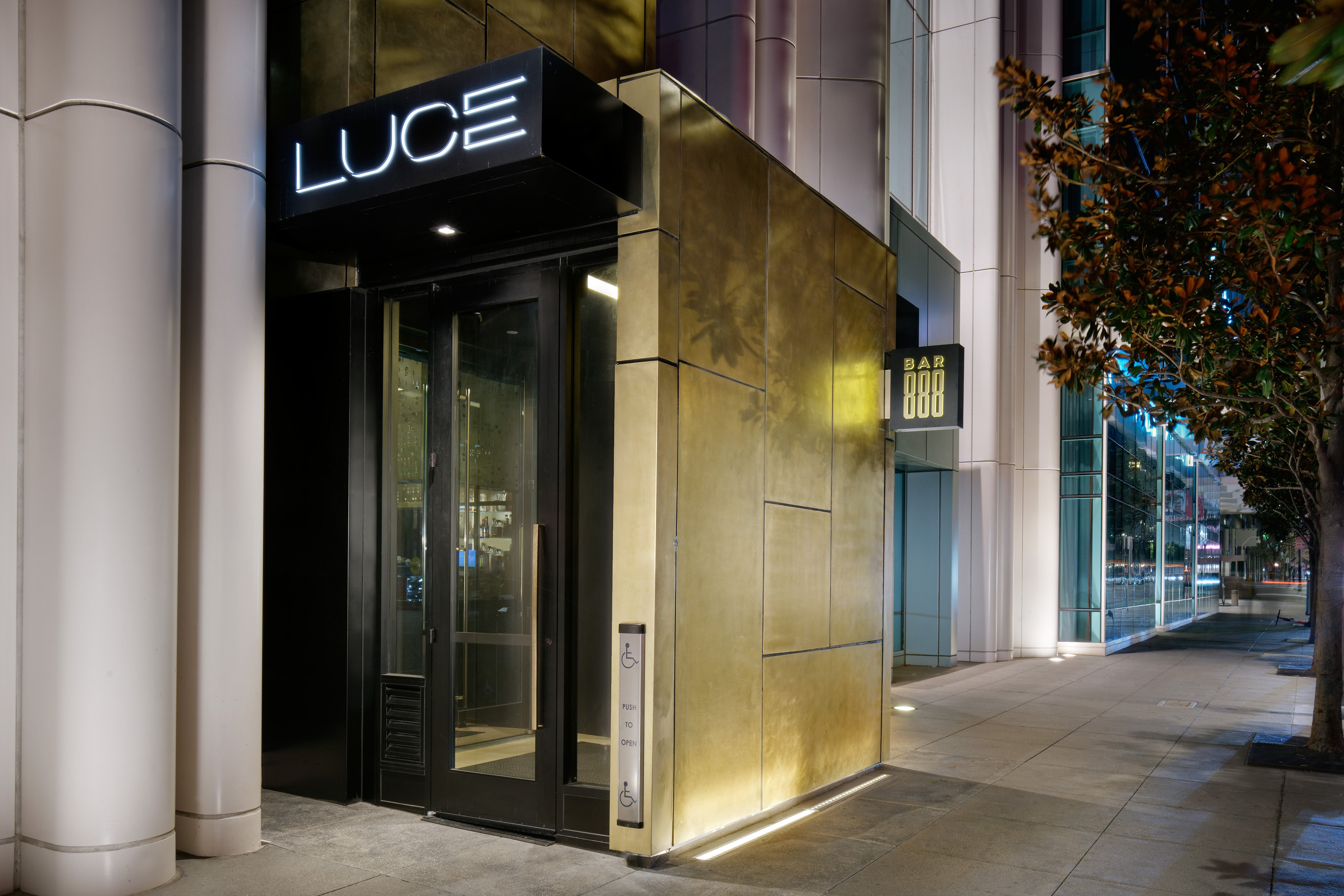 Howard Street Entrance for Michelin Starred Luce