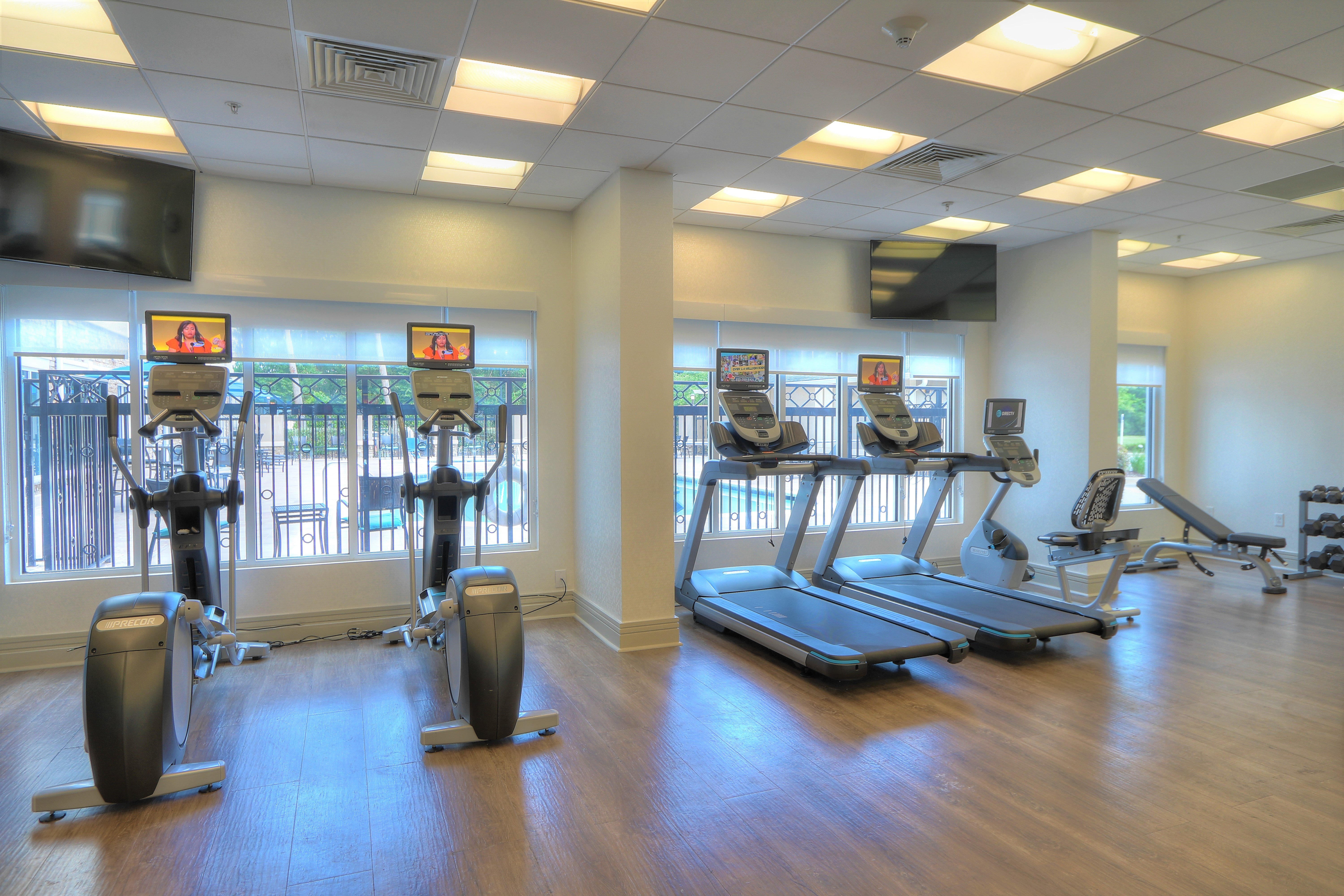Stay in Shape while on the Road in our 24 Hour Fitness Center. 